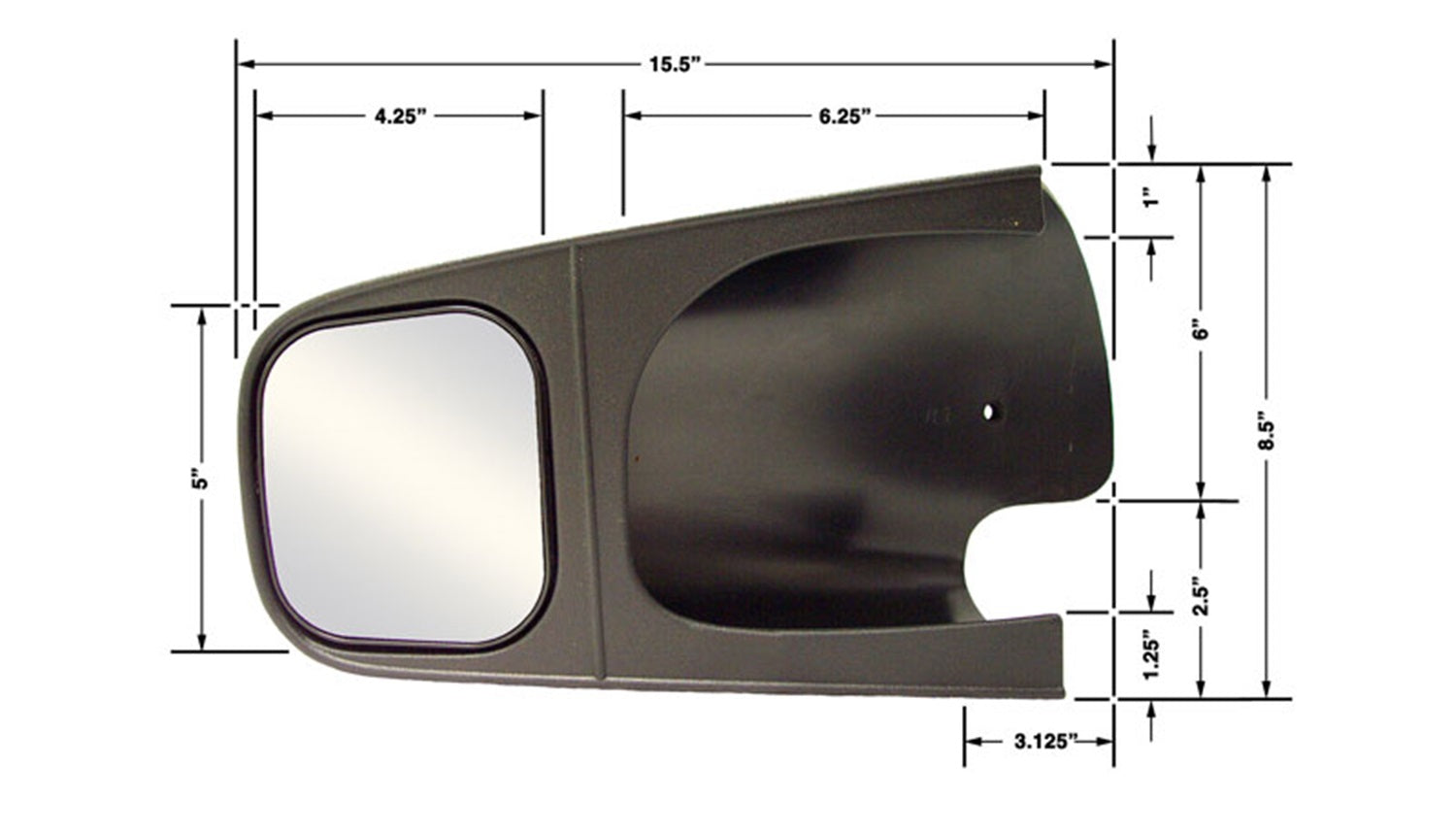 CIPA Mirrors 10500 Custom Towing Mirror Set