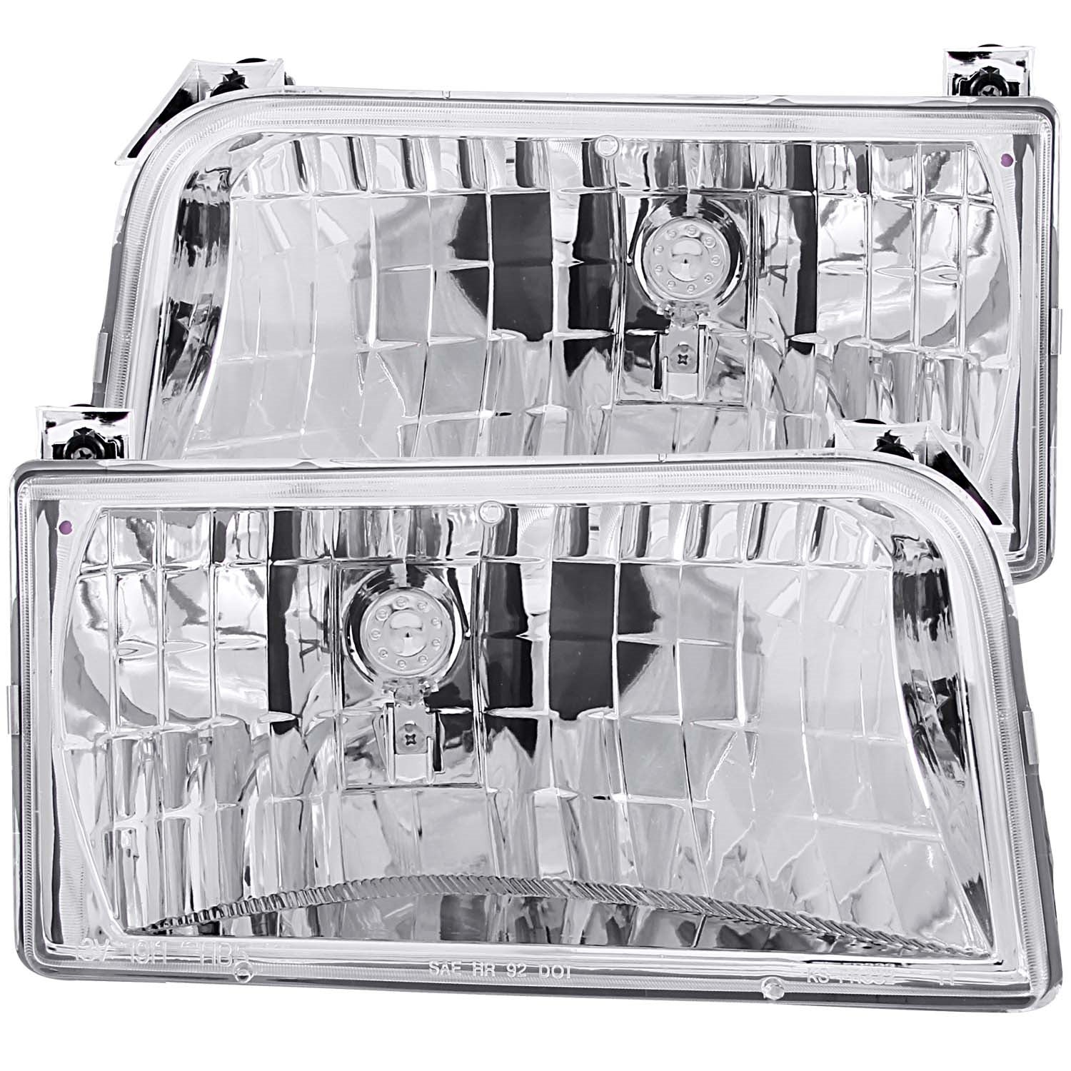 Anzo USA 111247 Crystal Headlight Set Fits 92-98 Bronco F-150 F-250 F-350