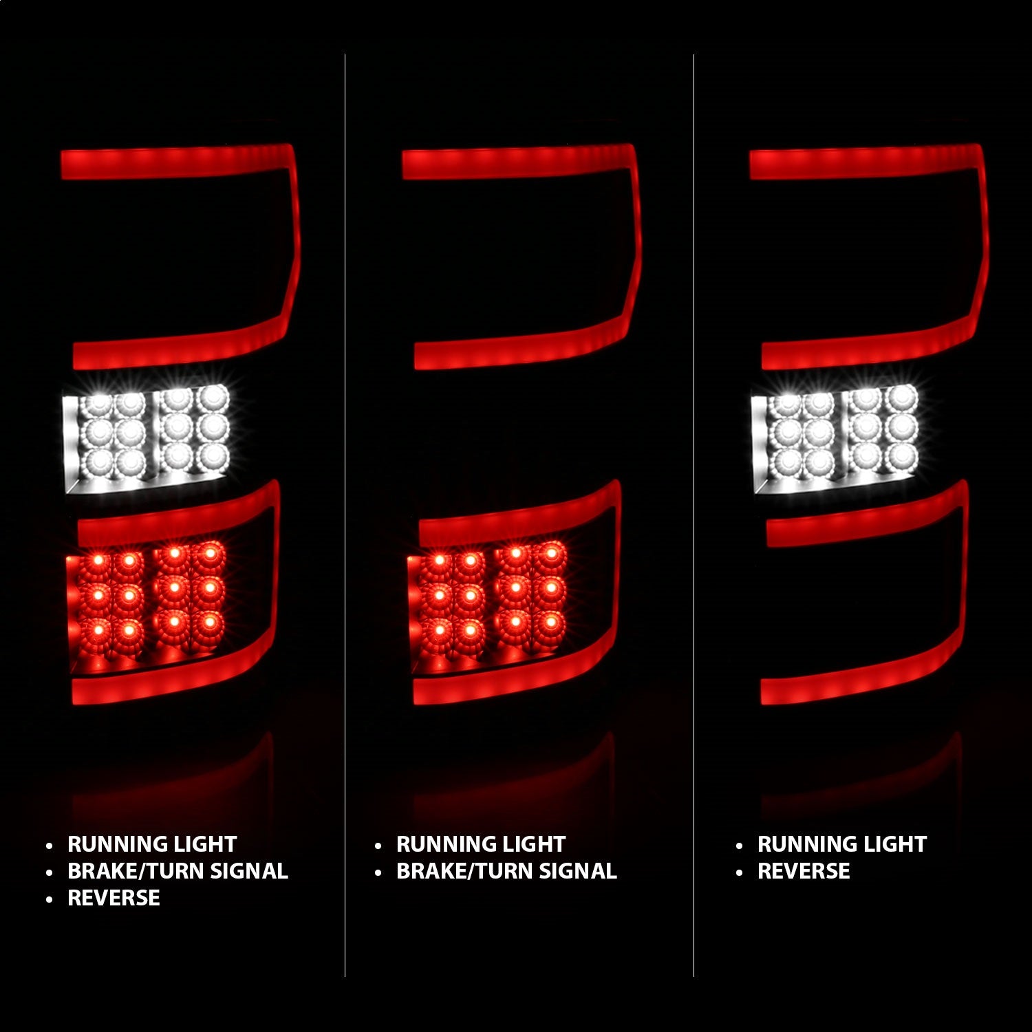 Anzo USA 321338 LED Tail Light Assembly Fits 18-20 F-150