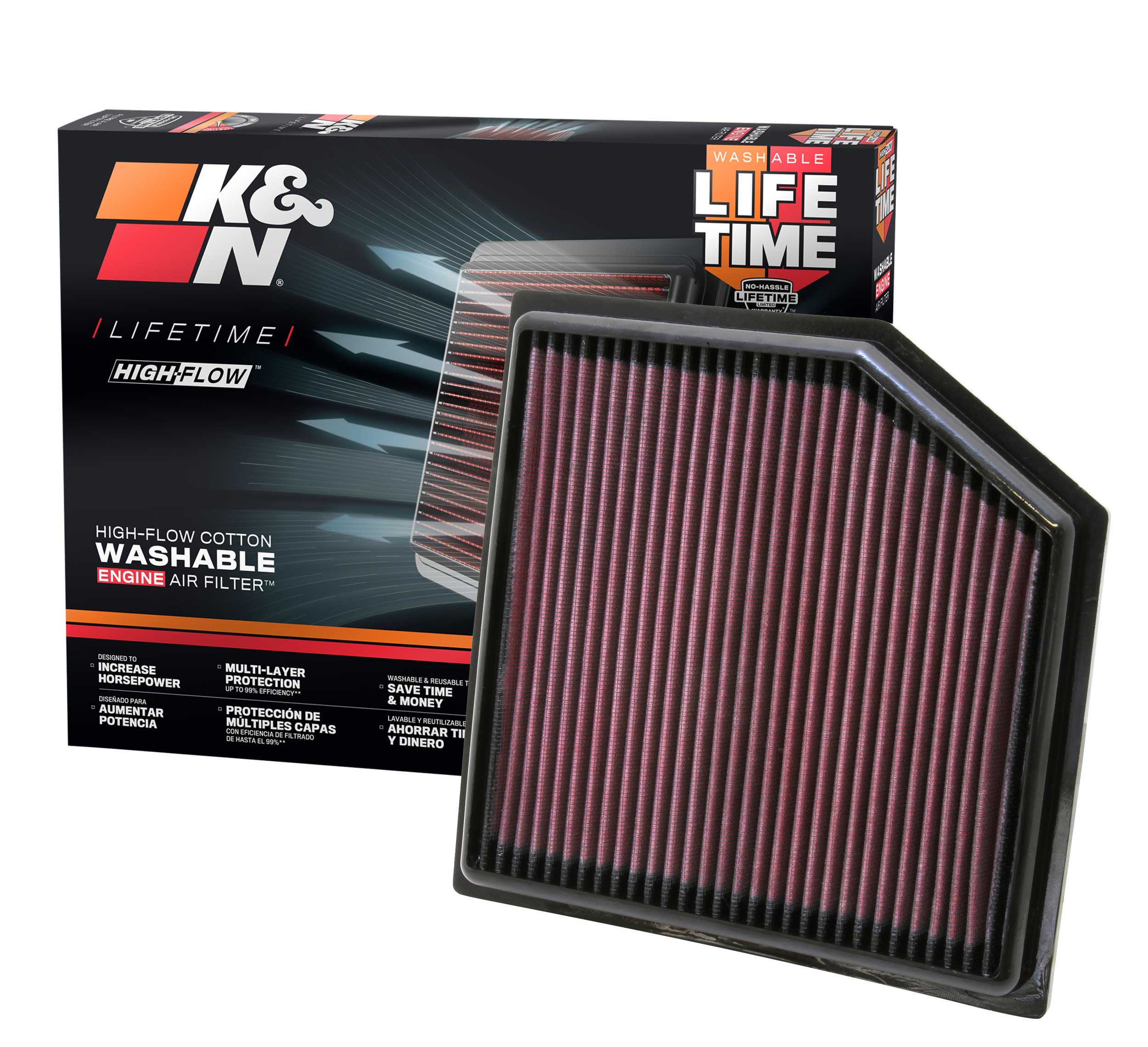 K&N Engine Air Filter 33-2452