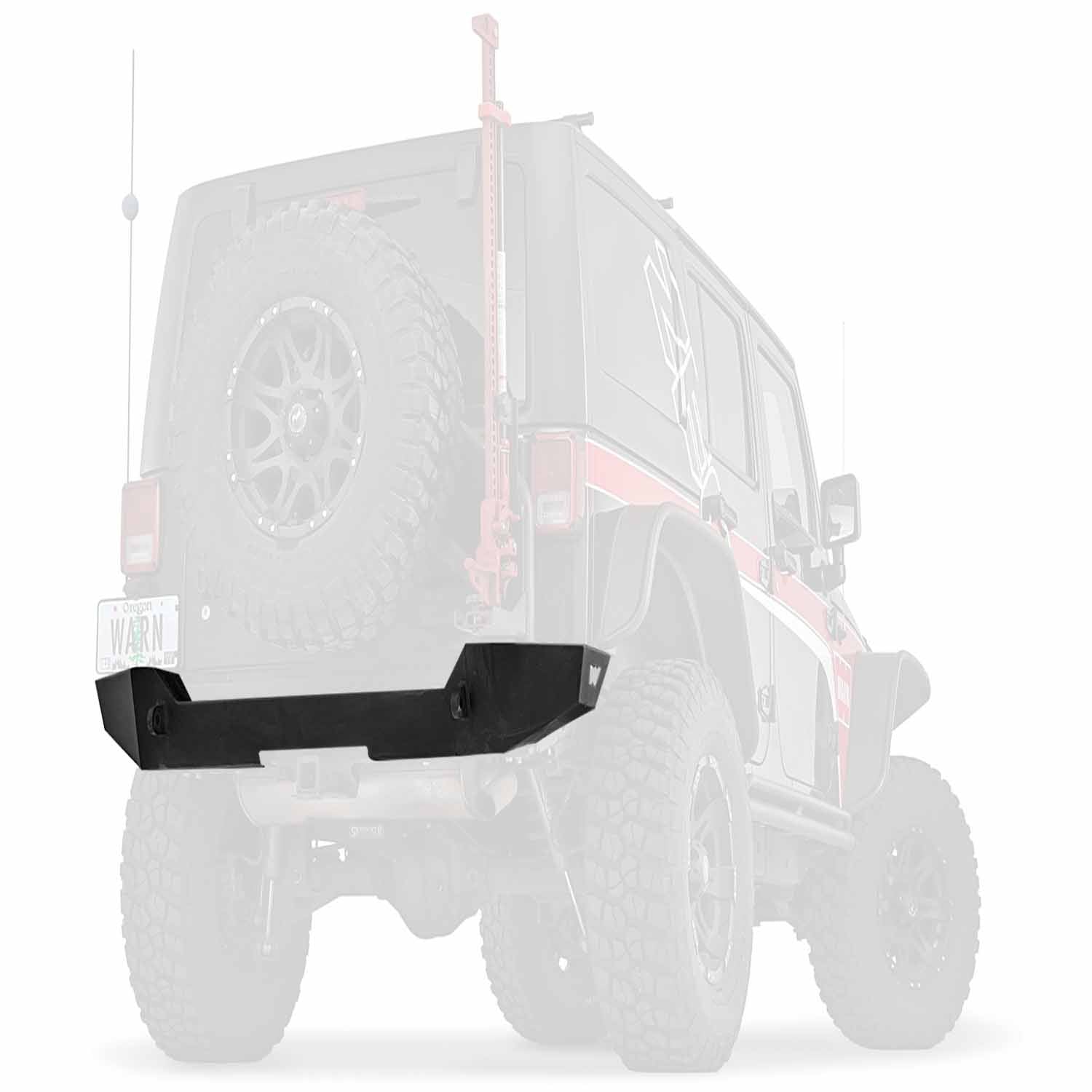 Warn 89525 Elite Series Rear Bumper Fits 07-15 Wrangler (JK)