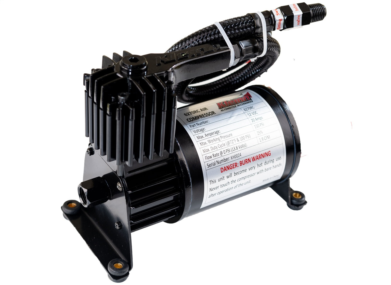 Kleinn Automotive Air Horns 6270RC Air Compressor