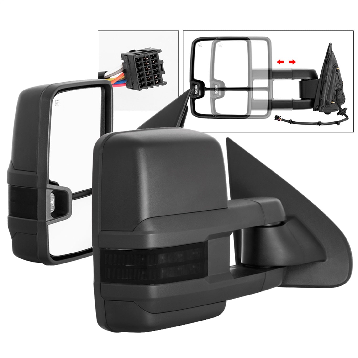 Spyder Auto 9936739 XTune Door Mirror Set