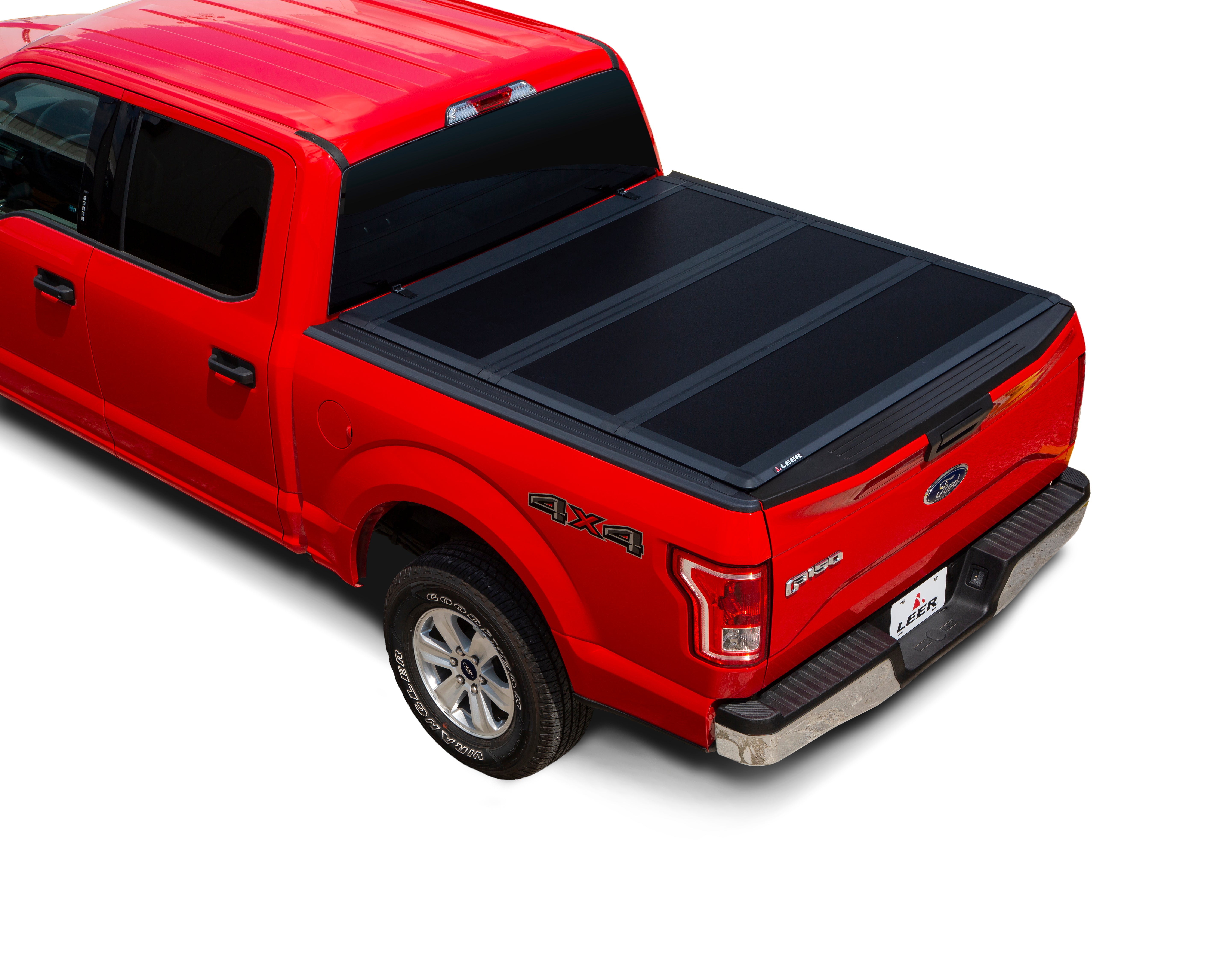 LEER HF350M Fits 2019+ Ram with 5.7 FT Bed w/o Rambox Low-Profile, Easy On/Off, Hard Tri-Fold Truck Bed Tonneau Cover (Without 60/40 Multifunction Tailgate)