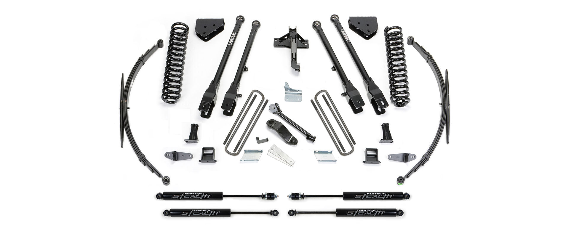 Fabtech K2129M 4 Link Lift System Fits 08-15 F-250 Super Duty F-350 Super Duty