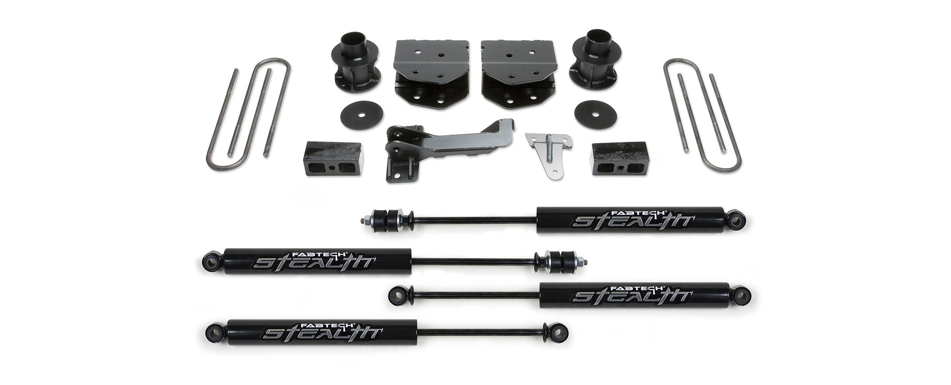 Fabtech K2181M Budget Lift System w/Shock Fits F-250 Super Duty F-350 Super Duty