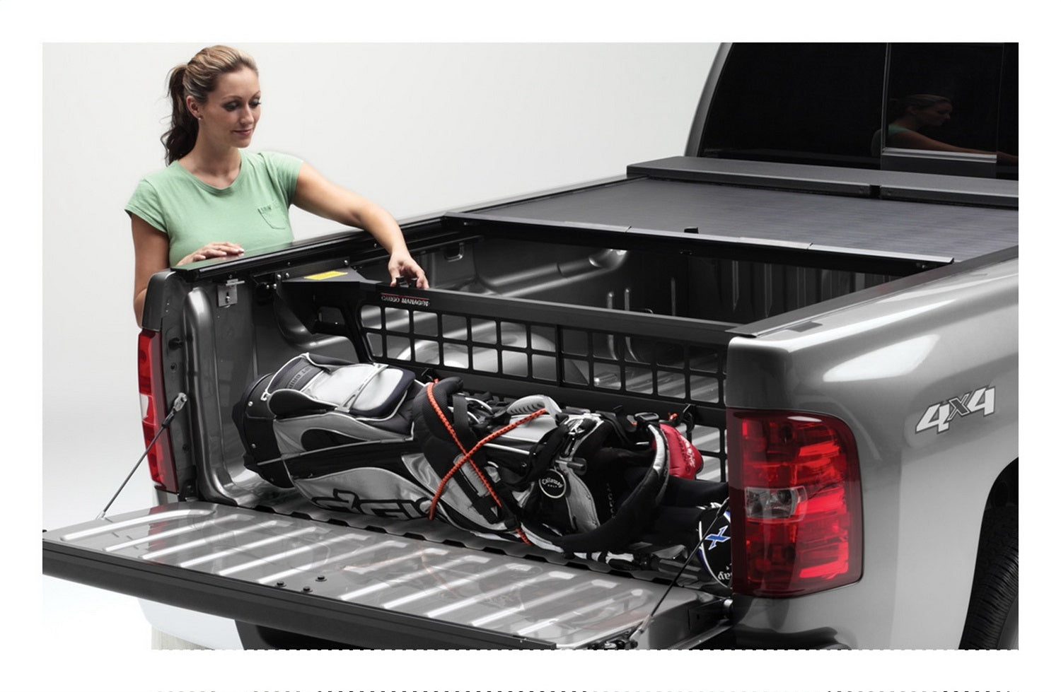 Roll-N-Lock CM530 Cargo Manager Rolling Truck Bed Divider Fits 16-23 Tacoma