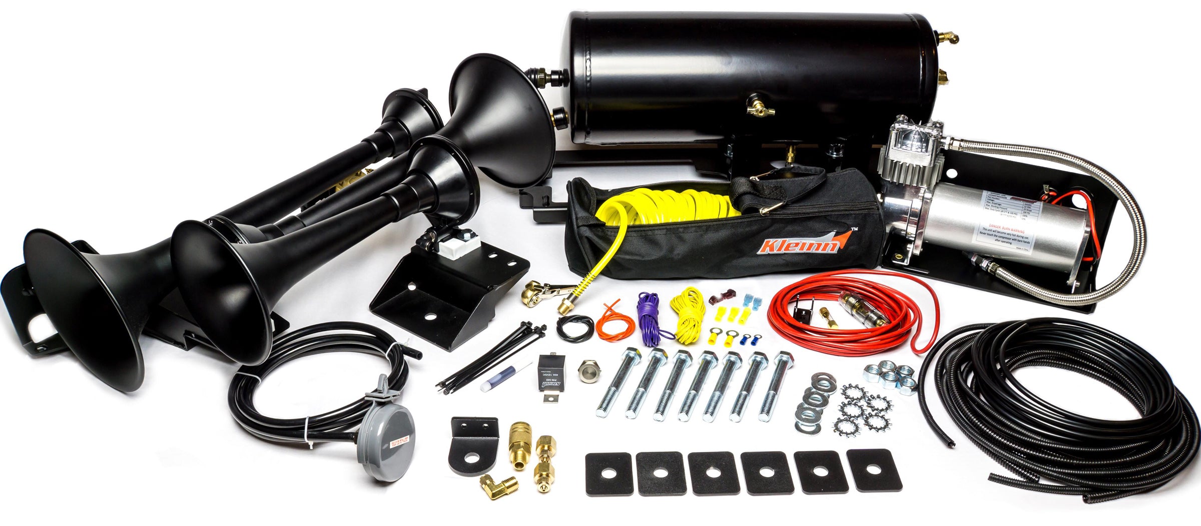 Kleinn Automotive Air Horns RAMHD-734 Onboard Air System w/Horns Fits 2500 3500