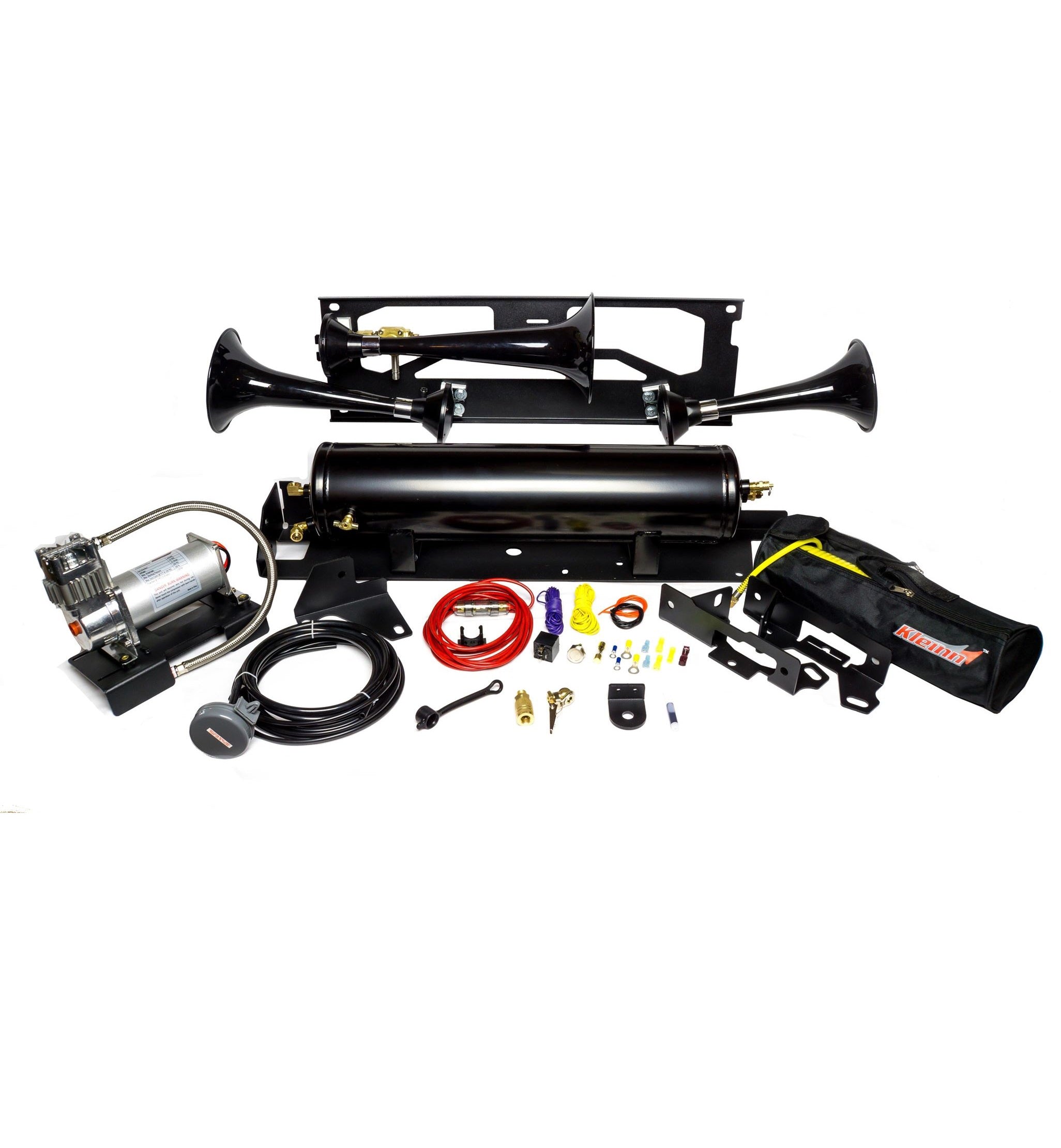 Kleinn Automotive Air Horns SDKIT17-230 Onboard Air System w/Horns