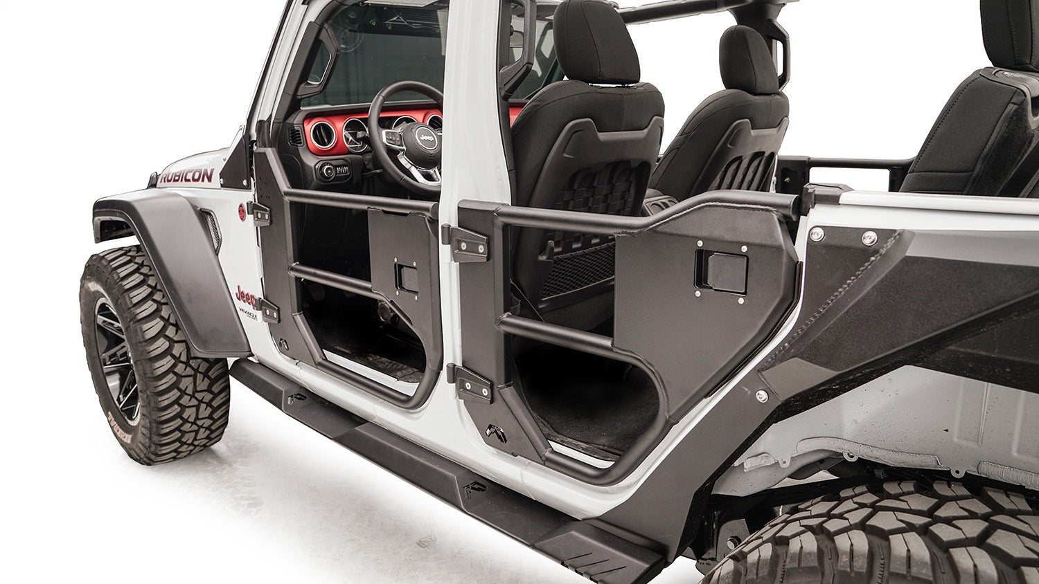 Fab Fours JL1033-1 Half Tube Doors Fits 18-22 Gladiator Wrangler (JL)
