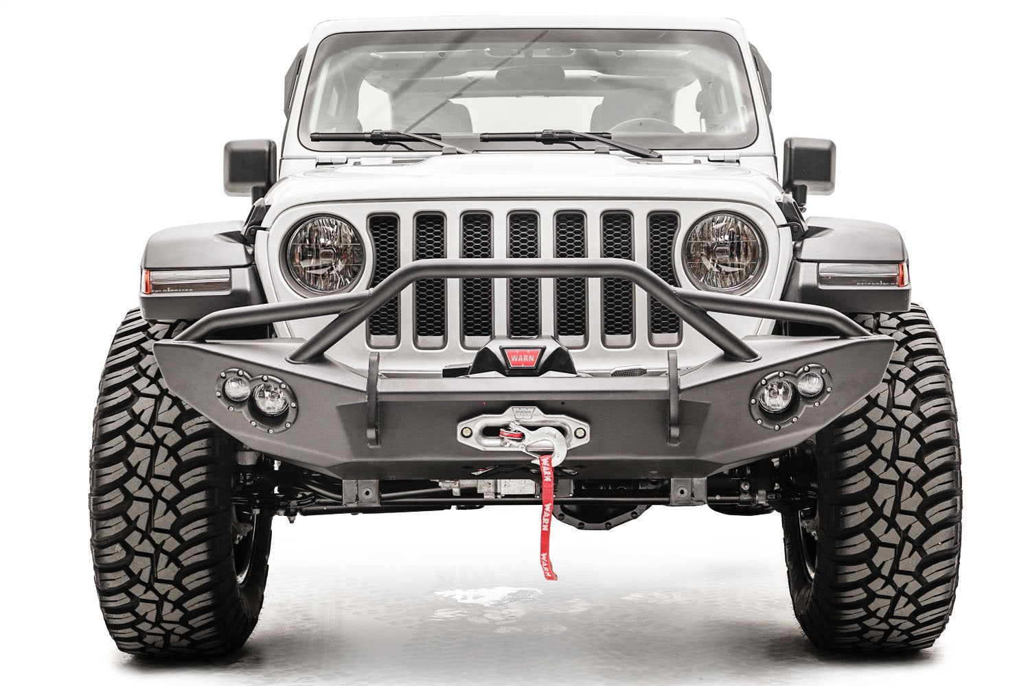 Fab Fours JL18-B4652-1 Lifestyle Winch Bumper Fits 18-22 Gladiator Wrangler (JL)