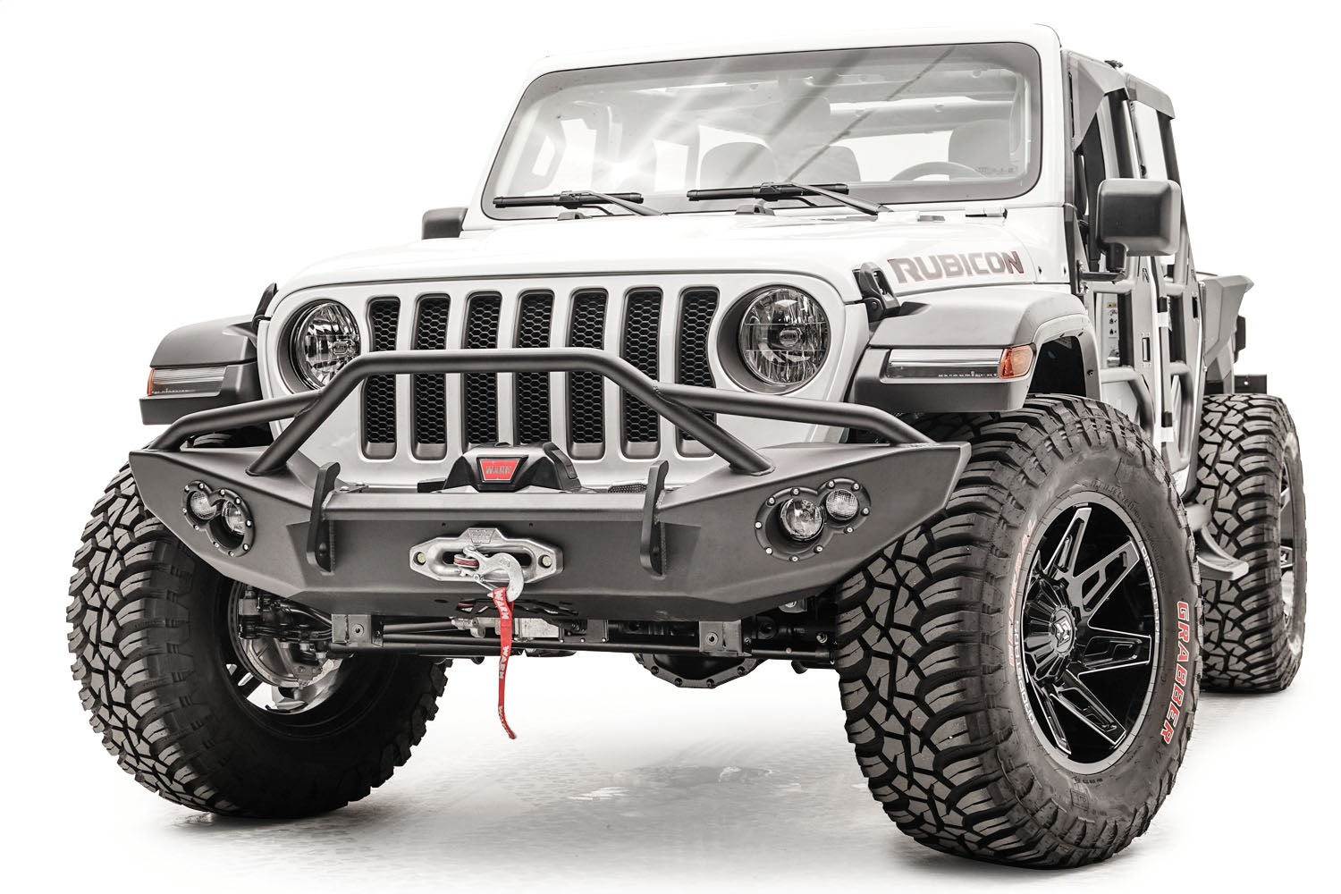 Fab Fours JL18-B4652-1 Lifestyle Winch Bumper Fits 18-22 Gladiator Wrangler (JL)