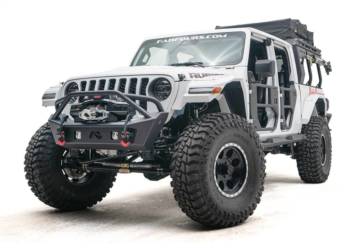 Fab Fours JL18-B4752-1 Stubby Bumper Fits 18-22 Gladiator Wrangler (JL)
