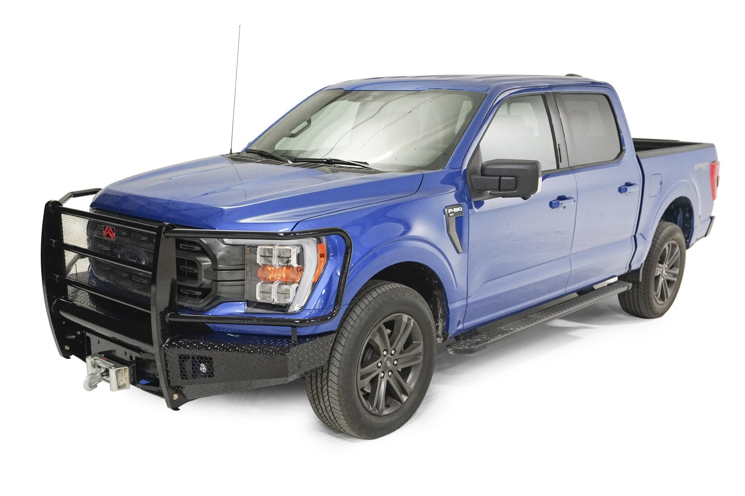 Fab Fours FF21-K5060-1 Black Steel Front Bumper Fits 21-22 F-150