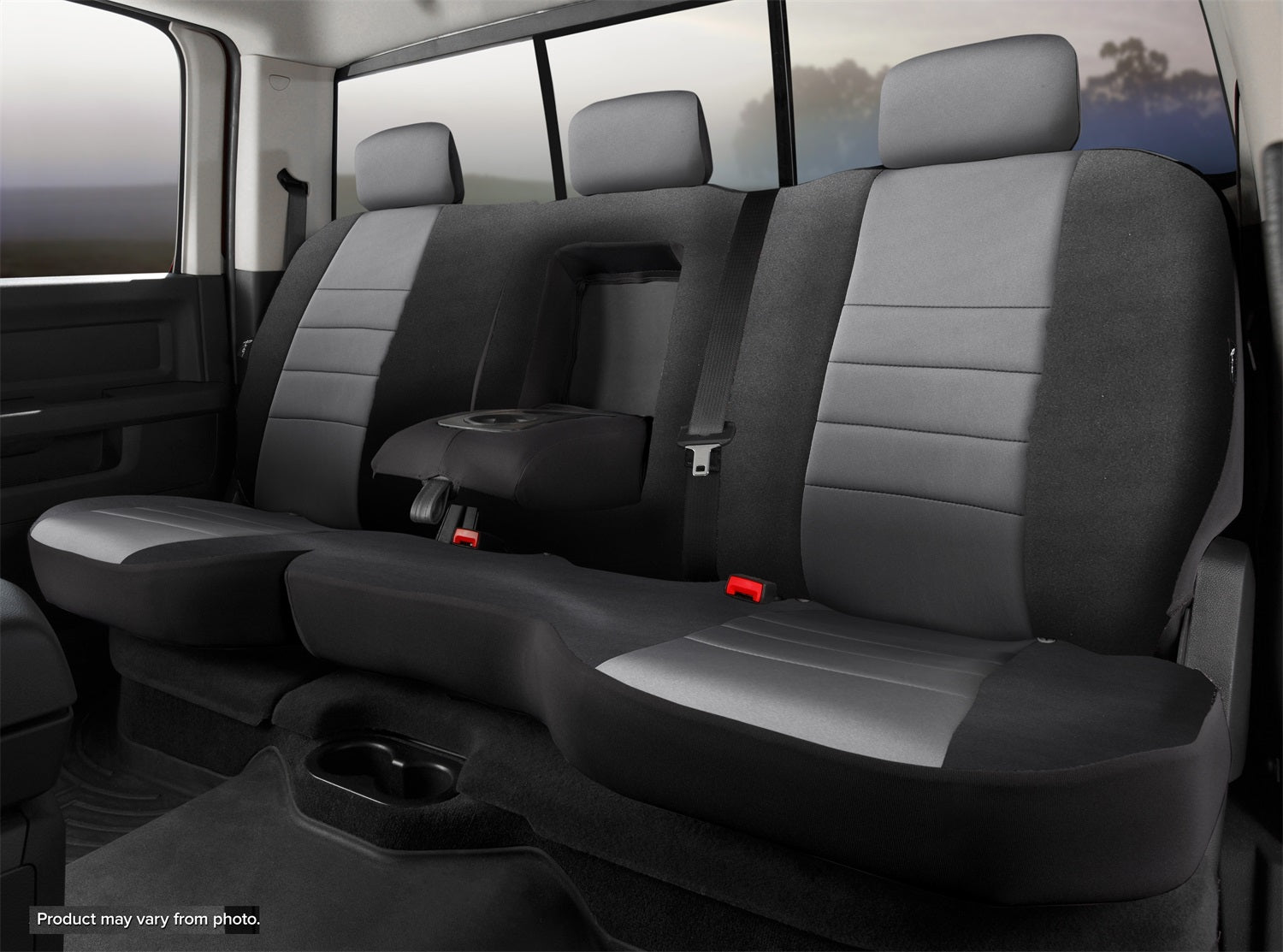 Fia NP92-80 GRAY Neo Neoprene Custom Fit Truck Seat Covers