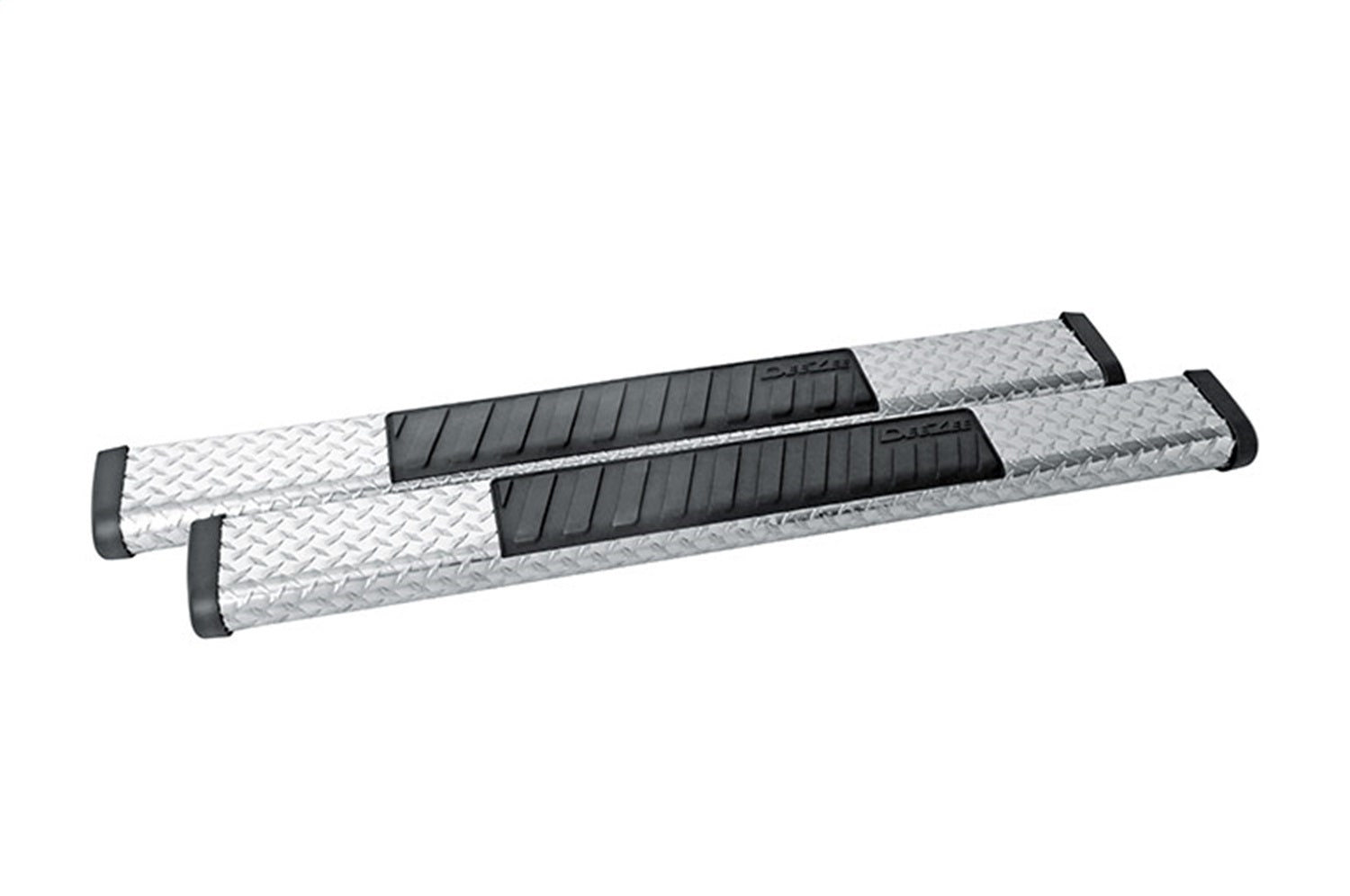 Dee Zee DZ16402 Black-Tread Aluminum Side Step 6 in. Oval Cab Length
