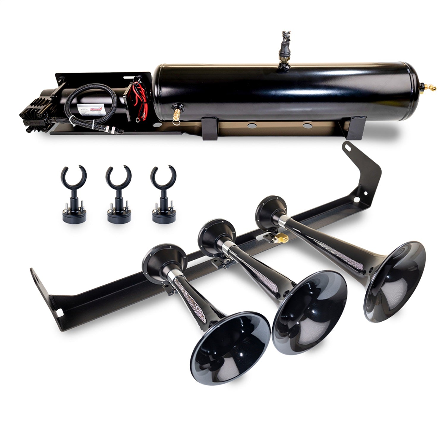 Kleinn Automotive Air Horns VELO15-230 Onboard Air System w/Horns Fits F-150