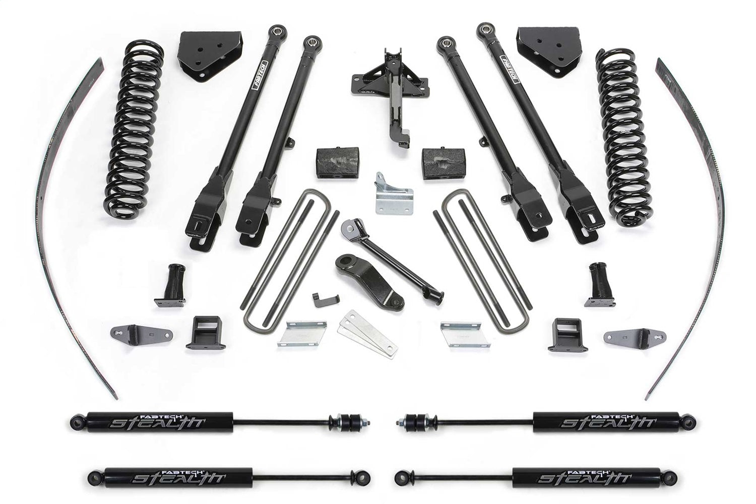 Fabtech K2125M 4 Link Lift System Fits 08-15 F-250 Super Duty F-350 Super Duty