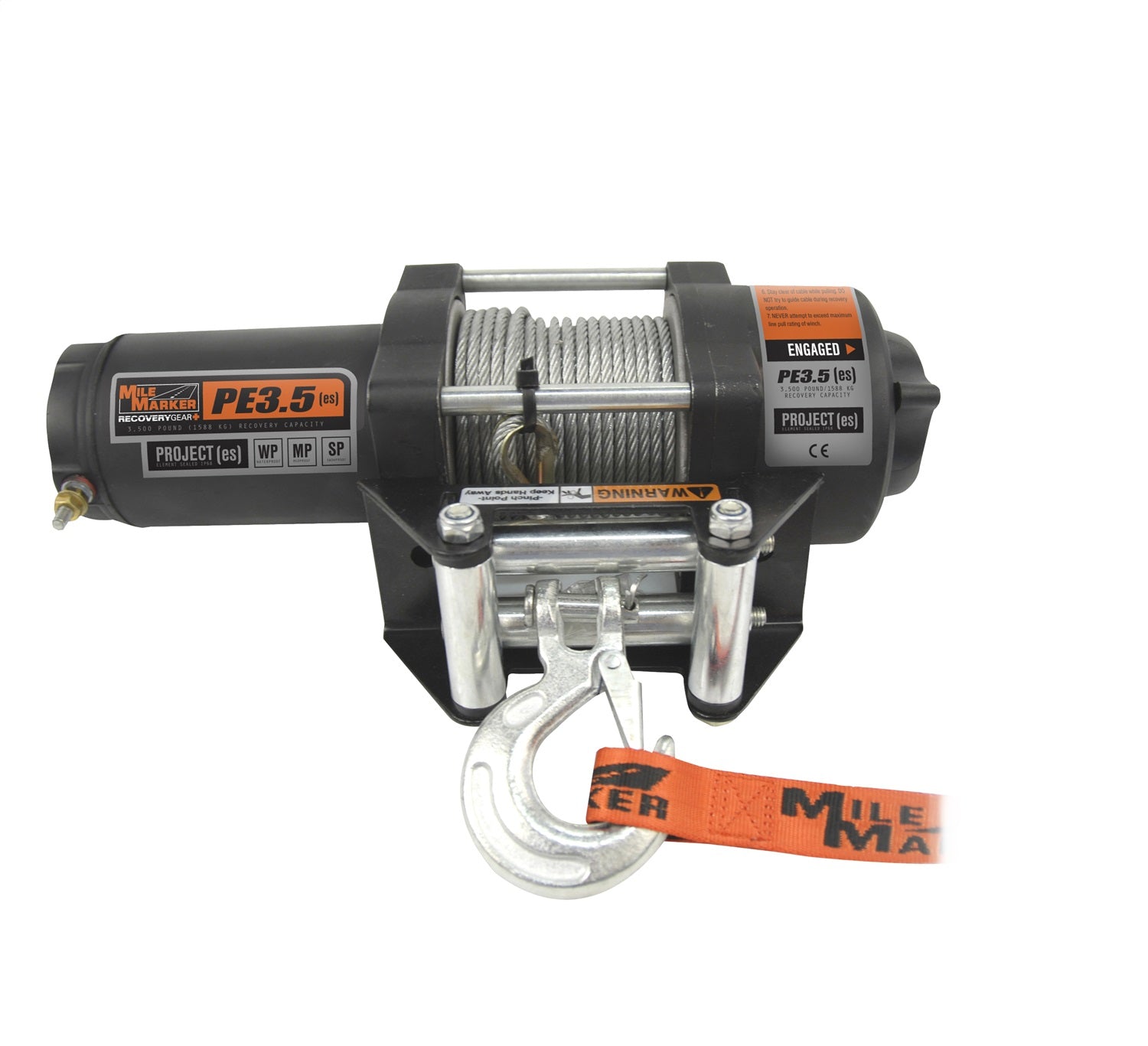 Mile Marker 77-50112BW PE3.5 ES Waterproof Winch
