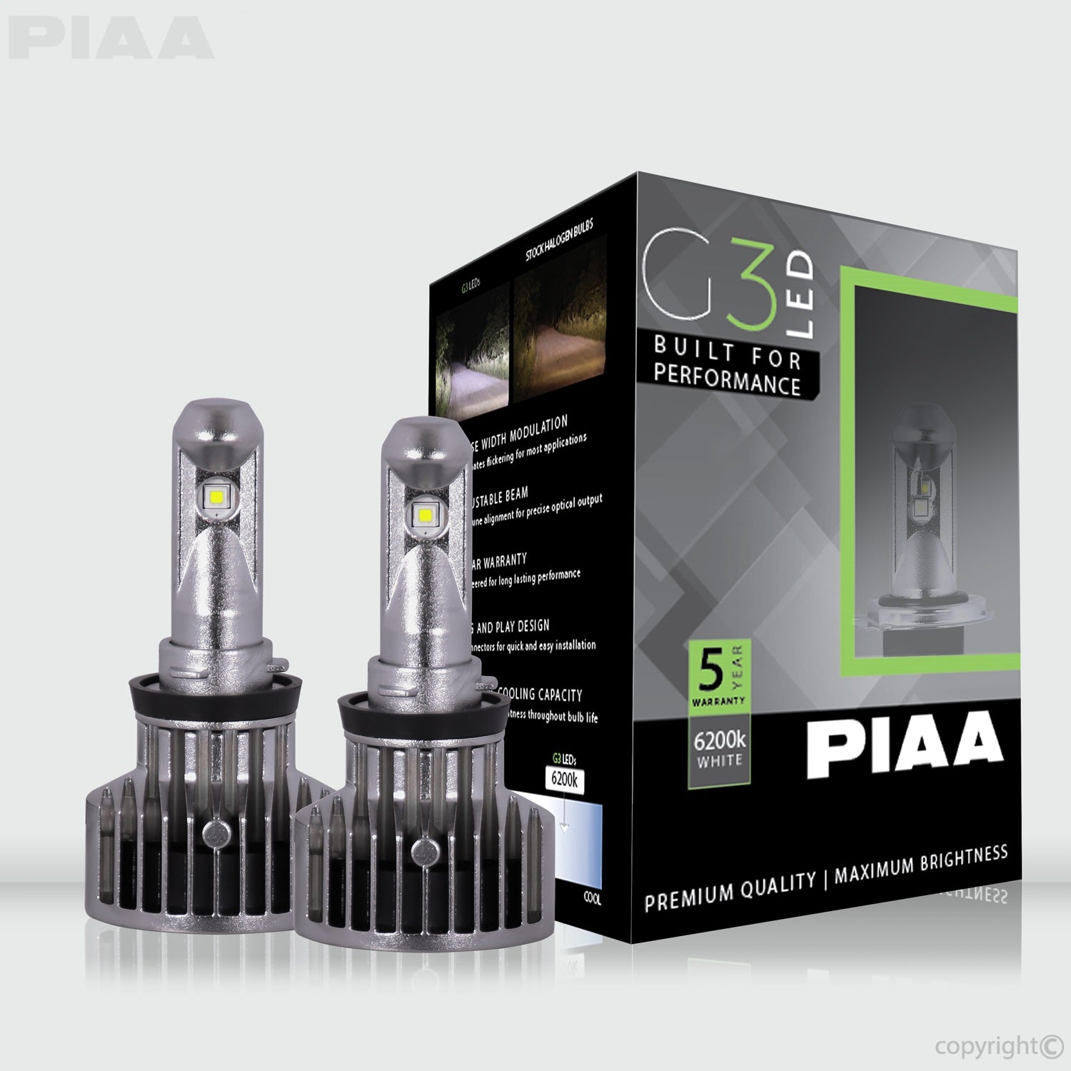 PIAA 26-17411 H11 G3 LED Bulb