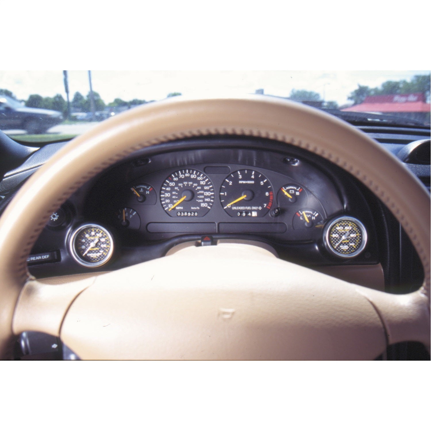 AutoMeter 10003 Mounting Solutions Dual Instrument Cluster Bezel Fits Mustang