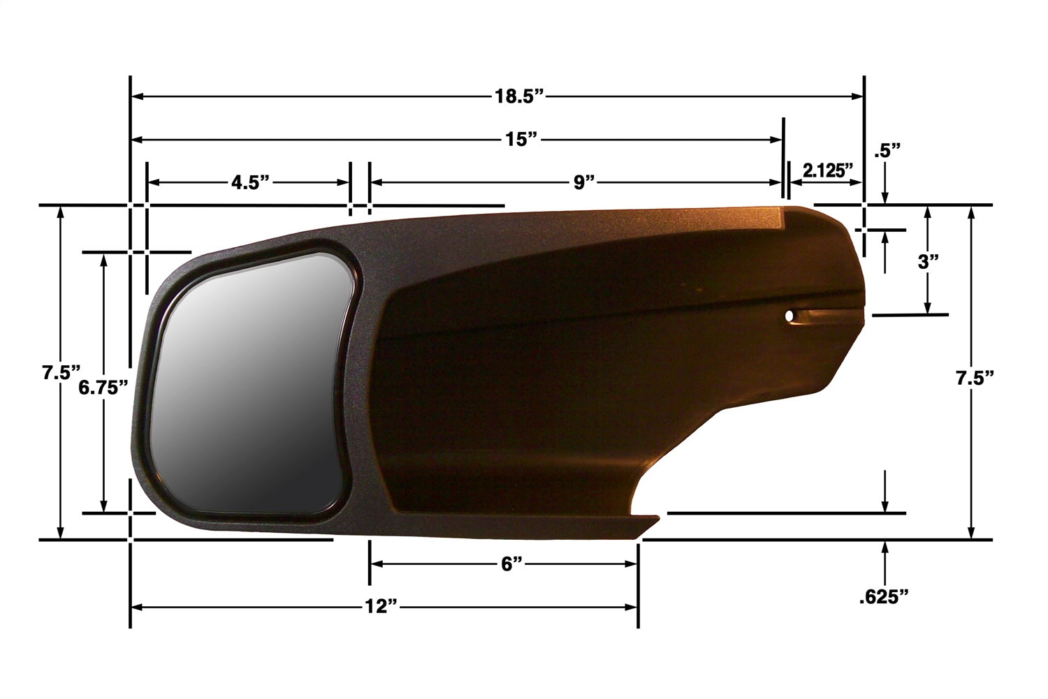 CIPA Mirrors 10952 Custom Towing Mirror