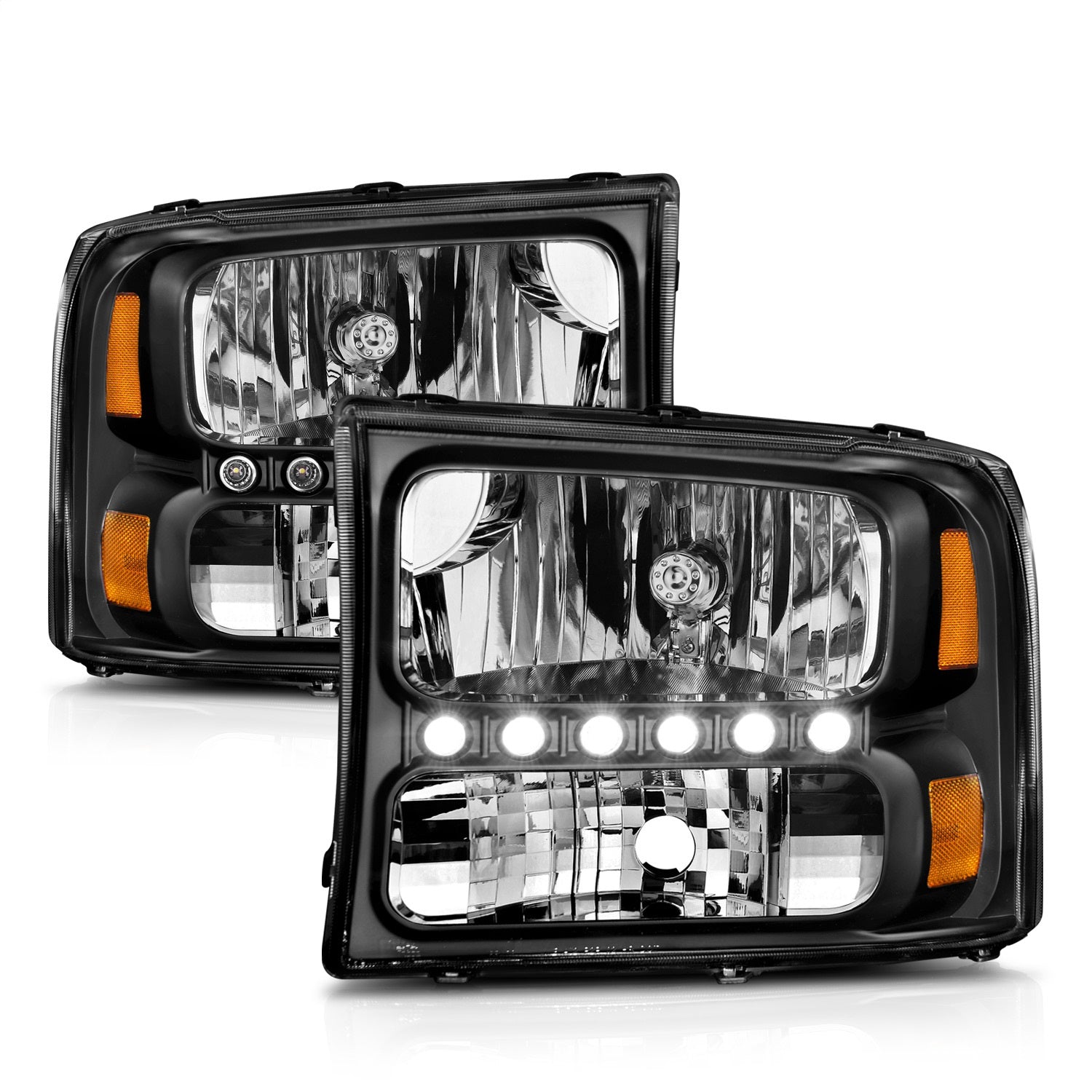 Anzo USA 111106 Crystal Headlight Set