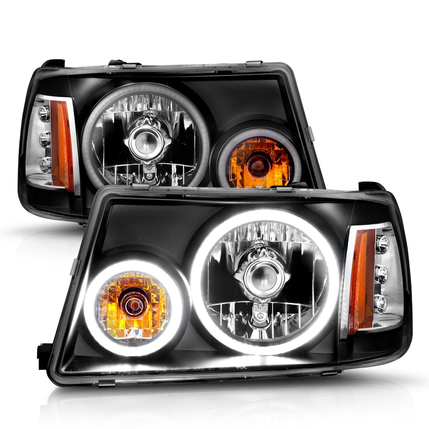Anzo USA 111152 Crystal Headlight Set w/Halo Fits 01-11 Ranger