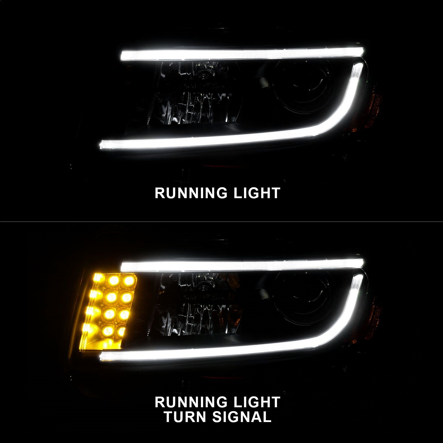 Anzo USA 111329 Projector Headlight Set Fits 14-16 Grand Cherokee (WK2)