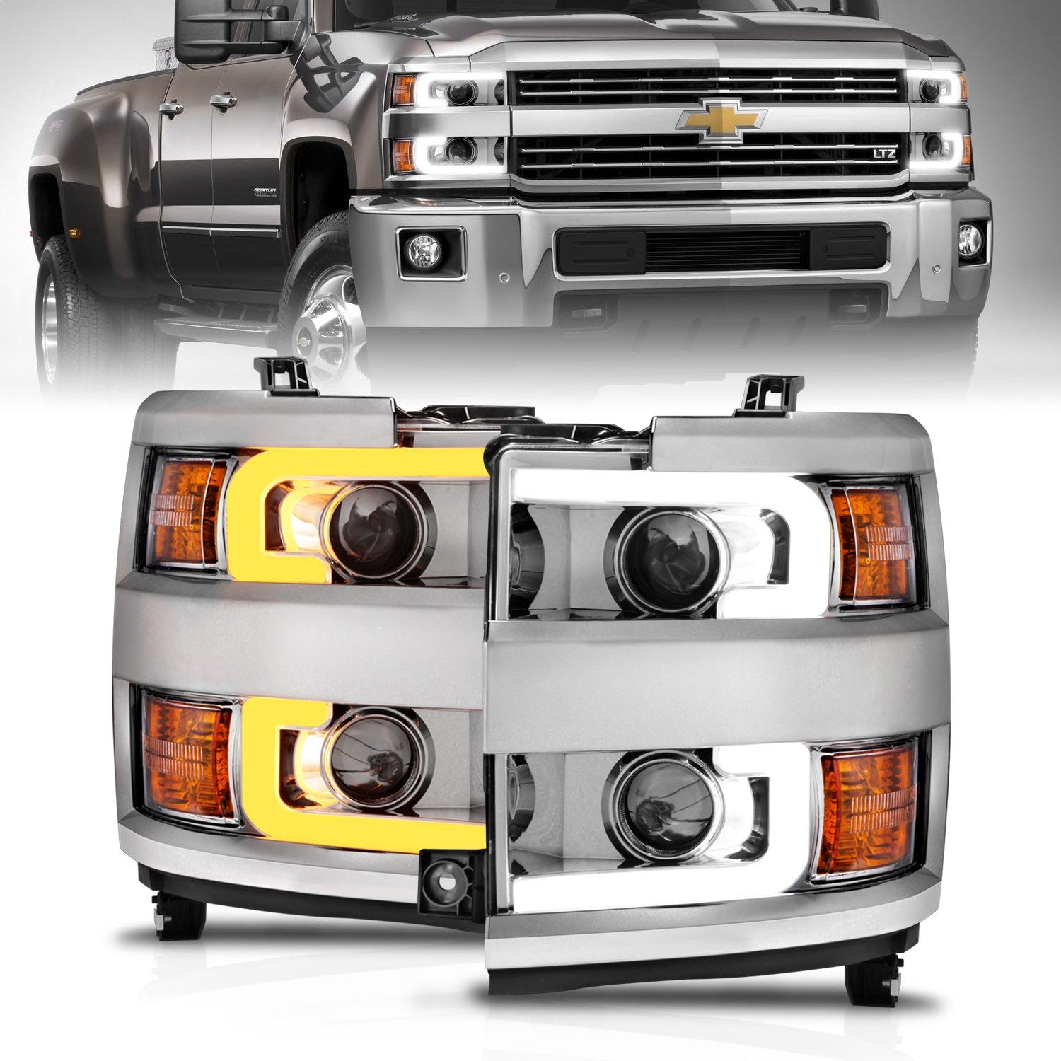 Anzo USA 111366 Projector Headlight Set