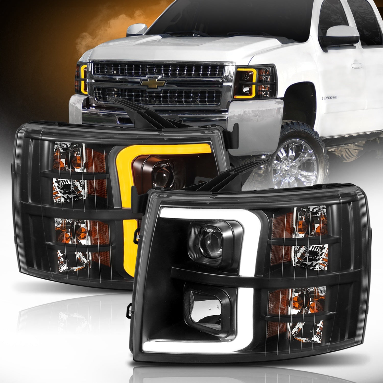 Anzo USA 111410 Projector Headlight Set