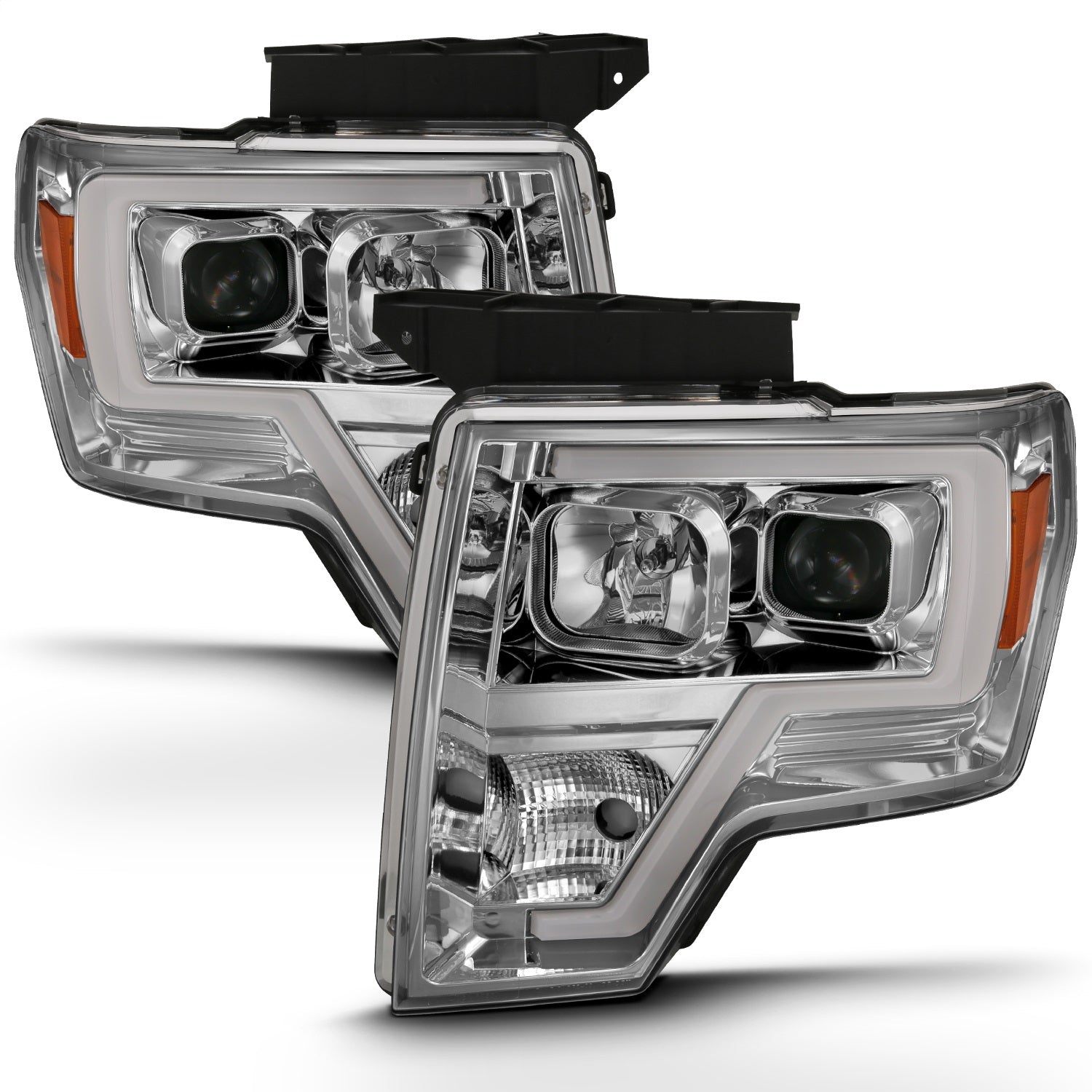 Anzo USA 111444 Projector Headlight Set Fits 09-14 F-150