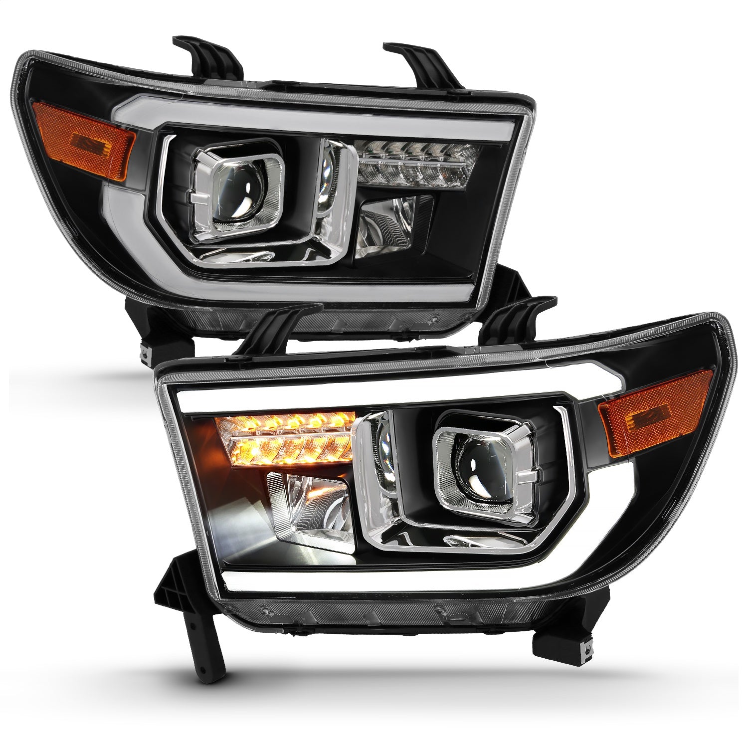 Anzo USA 111447 Projector Headlight Set Fits 07-16 Sequoia Tundra