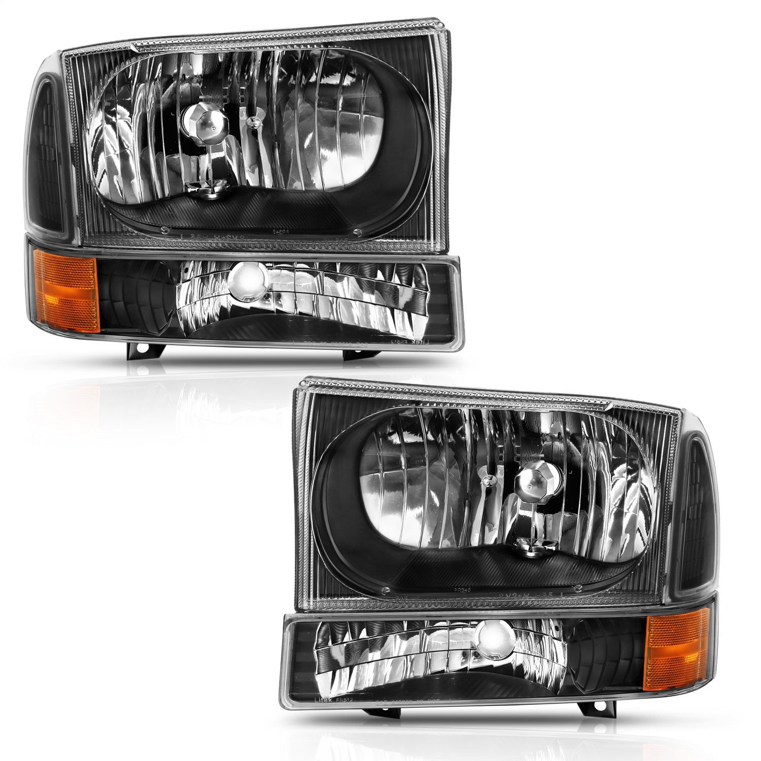 Anzo USA 111457 Crystal Headlight Set