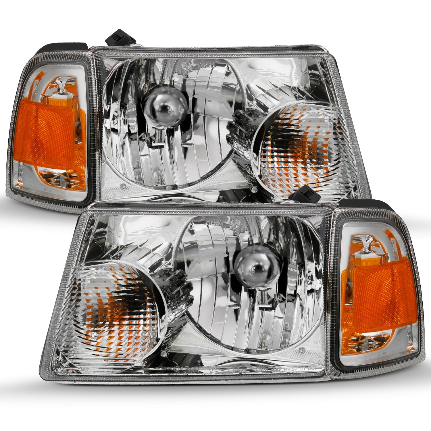 Anzo USA 111484 Crystal Headlight Set Fits 01-11 Ranger