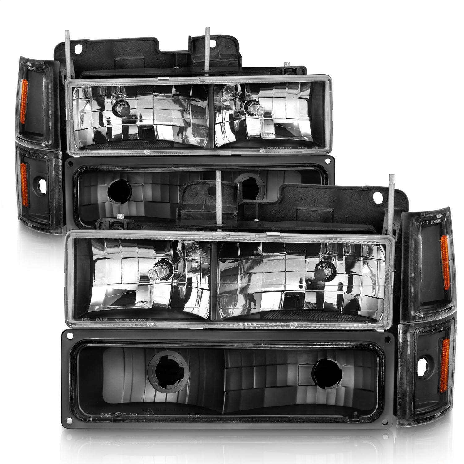 Anzo USA 111505 Crystal Headlight Set