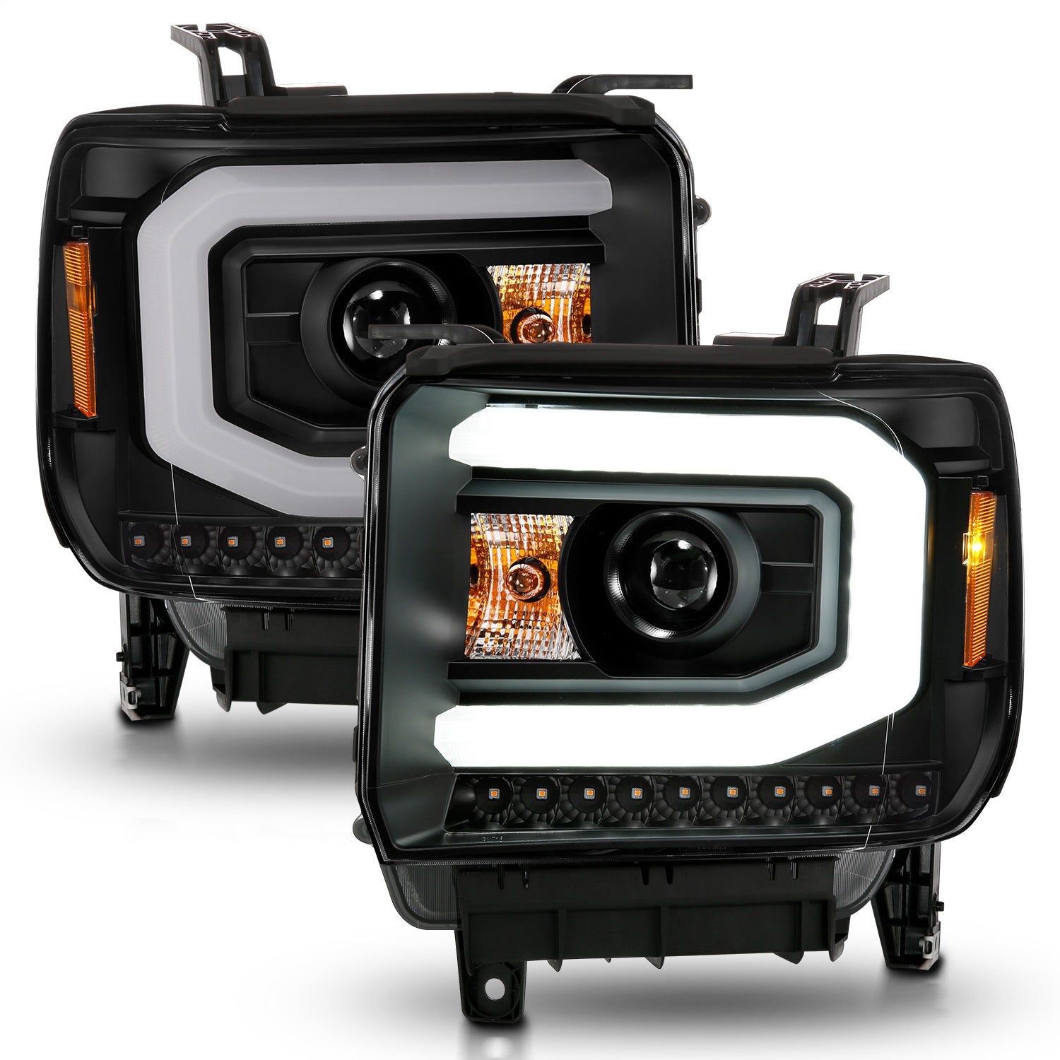 Anzo USA 111513 Projector Headlight Set w/Halo