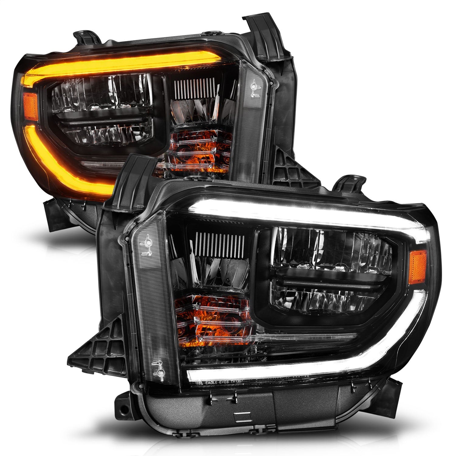 Anzo USA 111533 LED Crystal Headlight Set Fits 14-21 Tundra