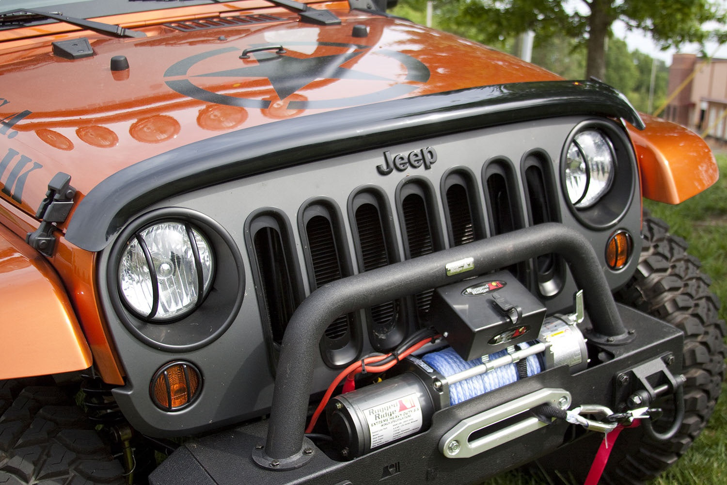 Rugged Ridge 11350.02 Bug Deflector Fits 07-18 Wrangler (JK)