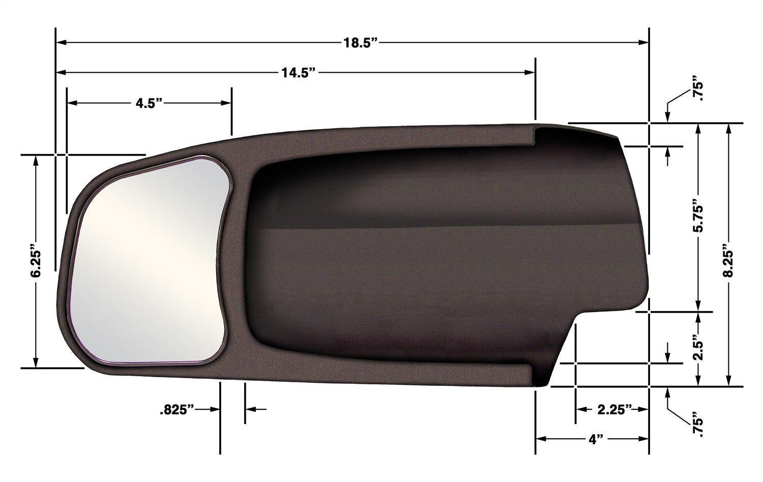 CIPA Mirrors 11400 Custom Towing Mirror Set Fits 1500 2500 Ram 1500 Ram 2500