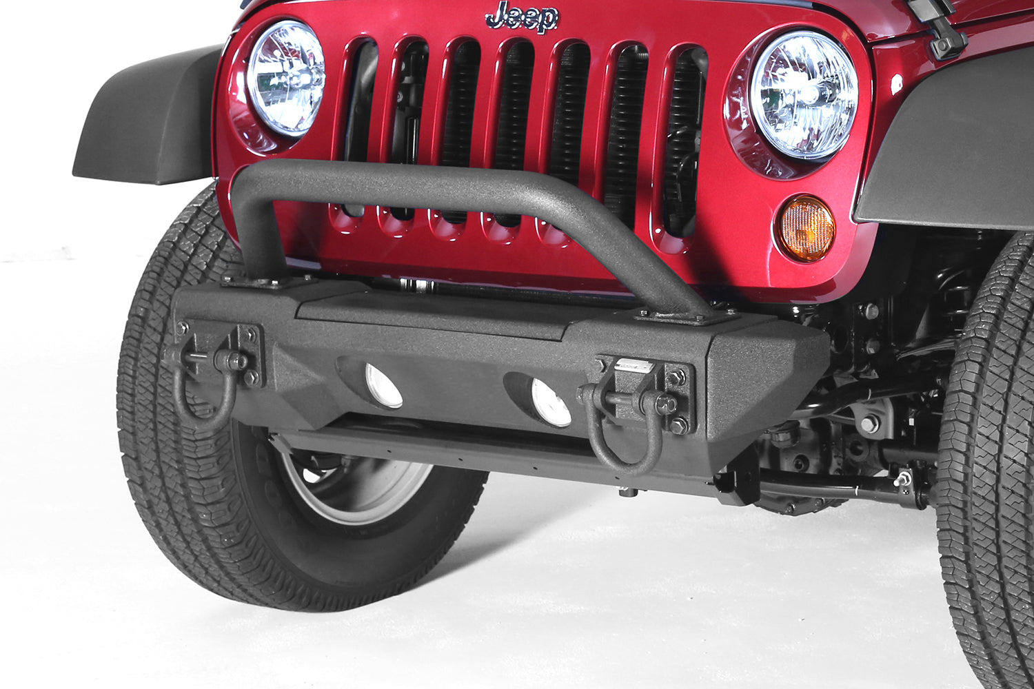 Rugged Ridge 11542.14 Hoop Over Rider Bumper Guard Fits 07-18 Wrangler (JK)