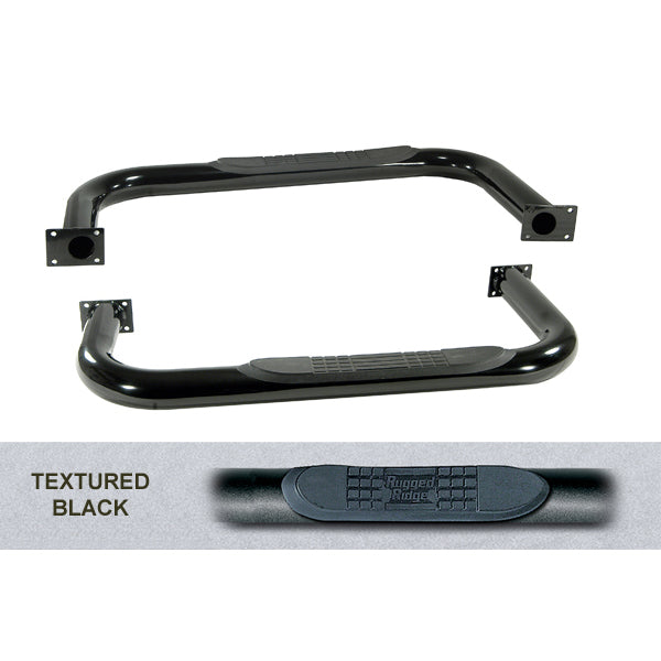 Rugged Ridge 11591.02 Side Tube Step Fits 76-86 CJ7