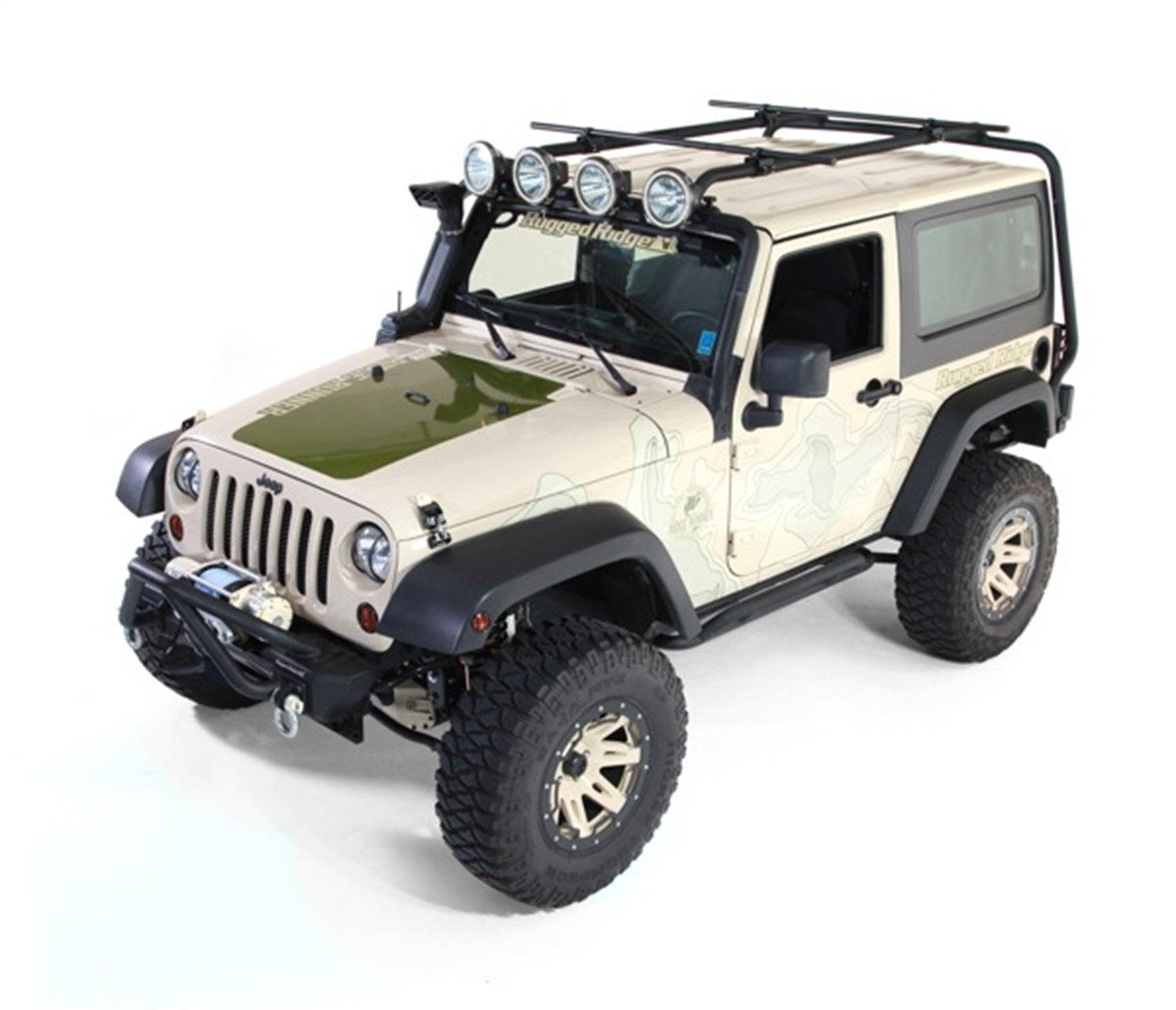 Rugged Ridge 11703.01 Sherpa Roof Rack Fits 07-18 Wrangler (JK)