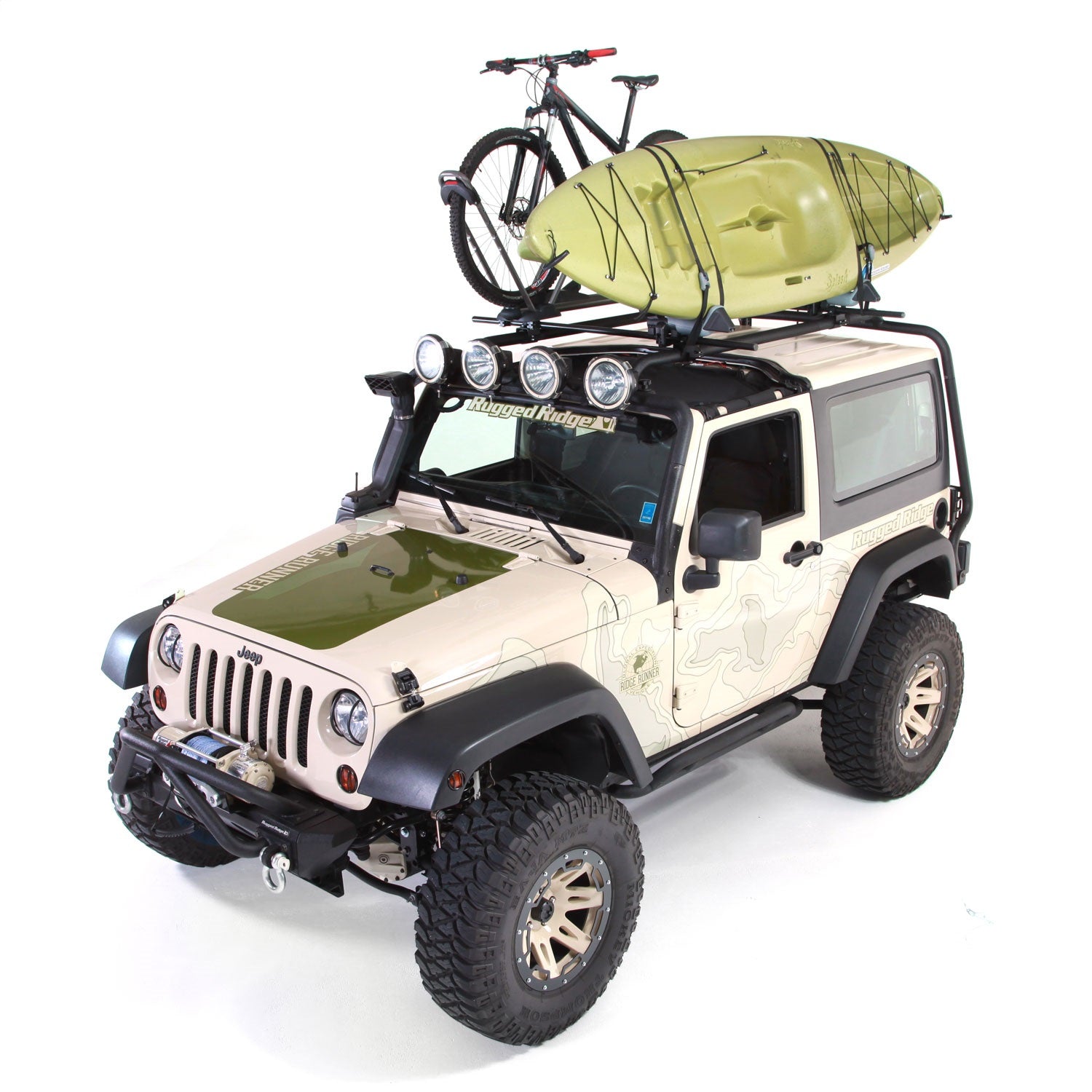 Rugged Ridge 11703.01 Sherpa Roof Rack Fits 07-18 Wrangler (JK)