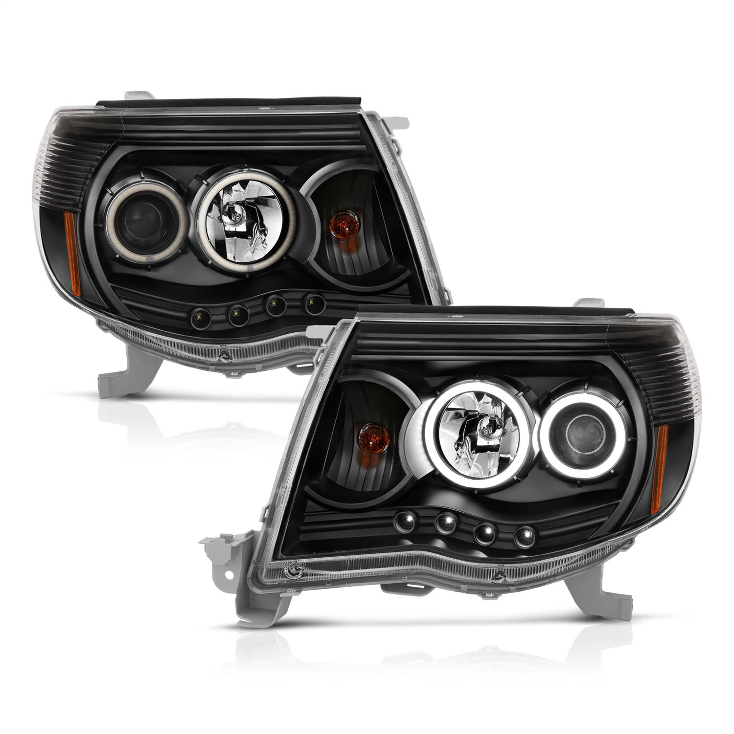 Anzo USA 121282 Projector Headlight Set w/Halo Fits 05-11 Tacoma