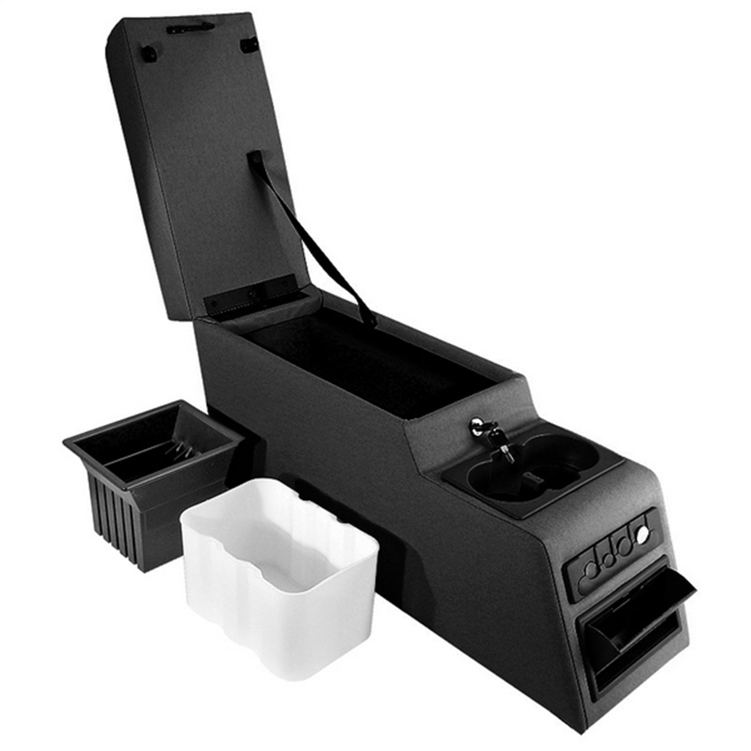 Rugged Ridge 13102.01 Locking Console Fits 76-95 CJ5 CJ7 Scrambler Wrangler (YJ)
