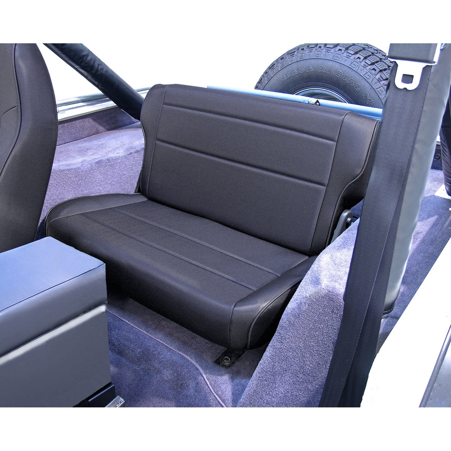 Rugged Ridge 13462.15 Fold And Tumble Rear Seat Fits 86-95 CJ7 Wrangler (YJ)