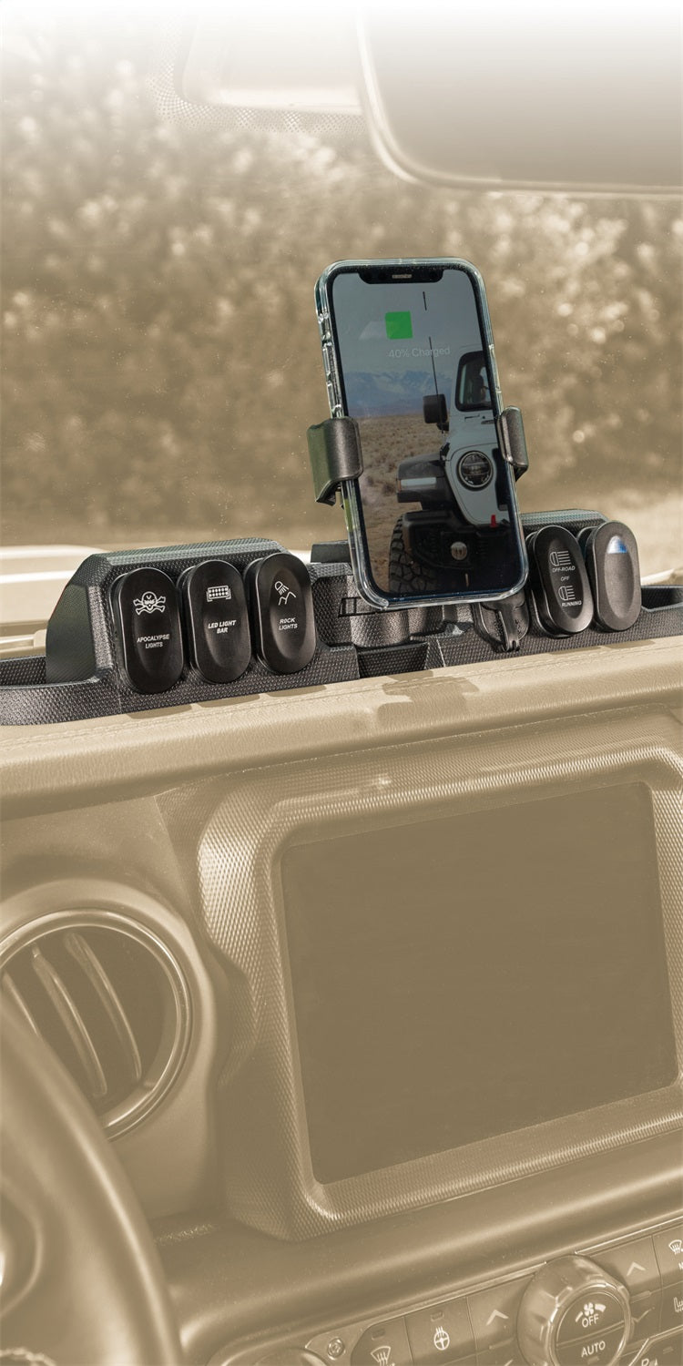 Rugged Ridge 13551.29 Dash Mount Pod Fits 18-23 Gladiator Wrangler (JL)