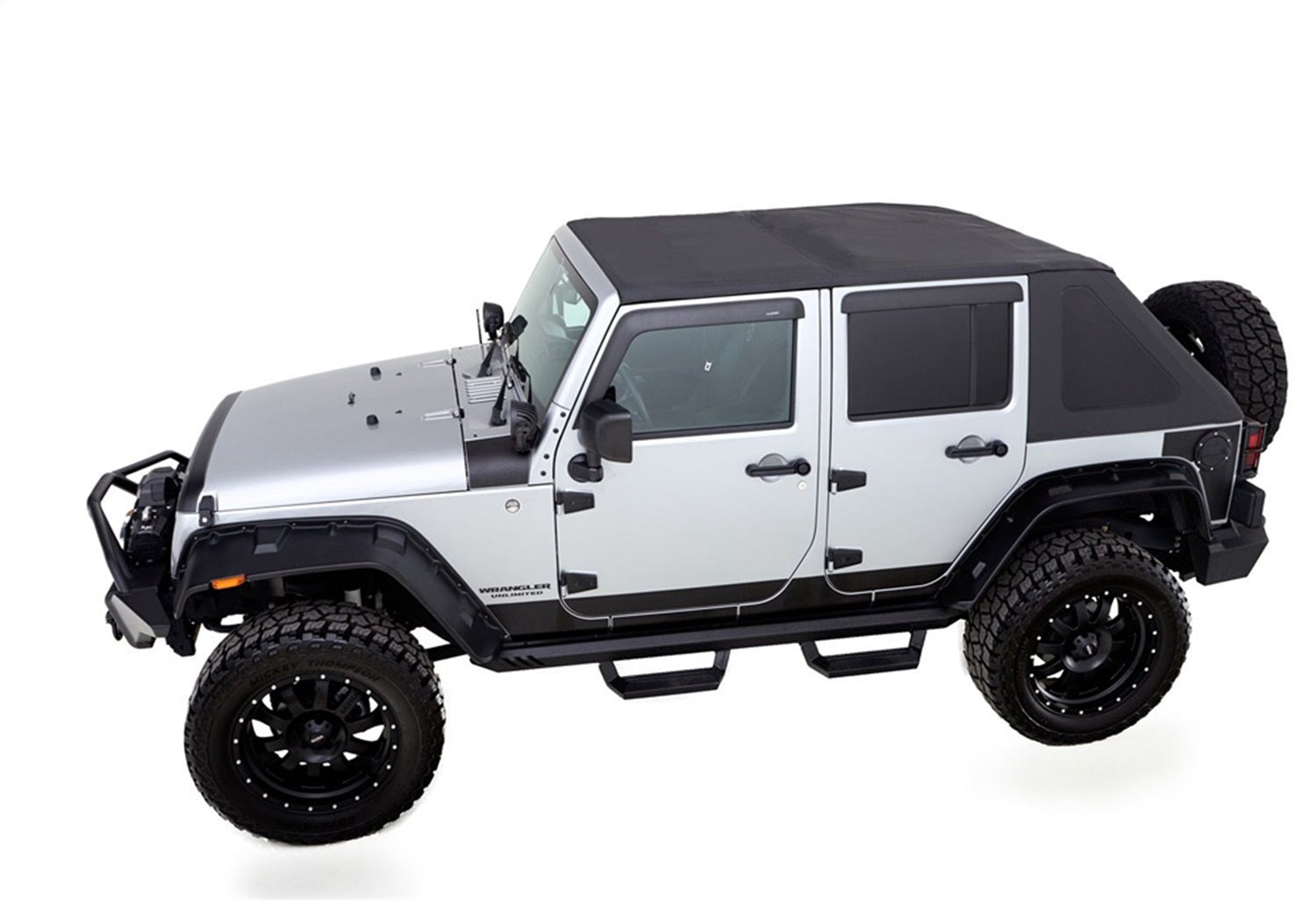 Rampage 139835 Trailview Frameless Soft Top Fits 07-18 Wrangler (JK)