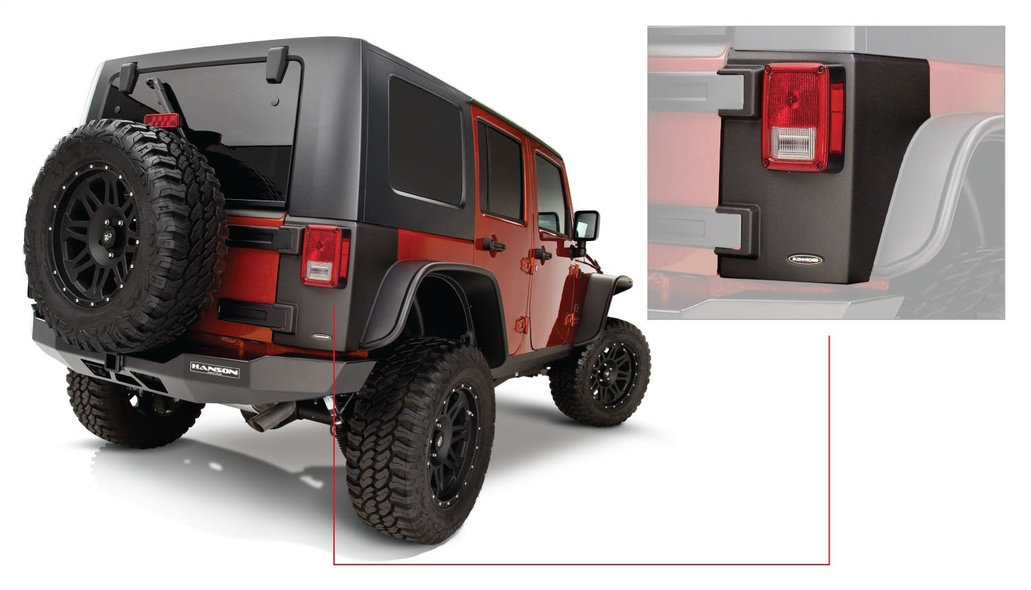 Bushwacker 14010 TrailArmor Corner Guard Fits 07-18 Wrangler (JK)